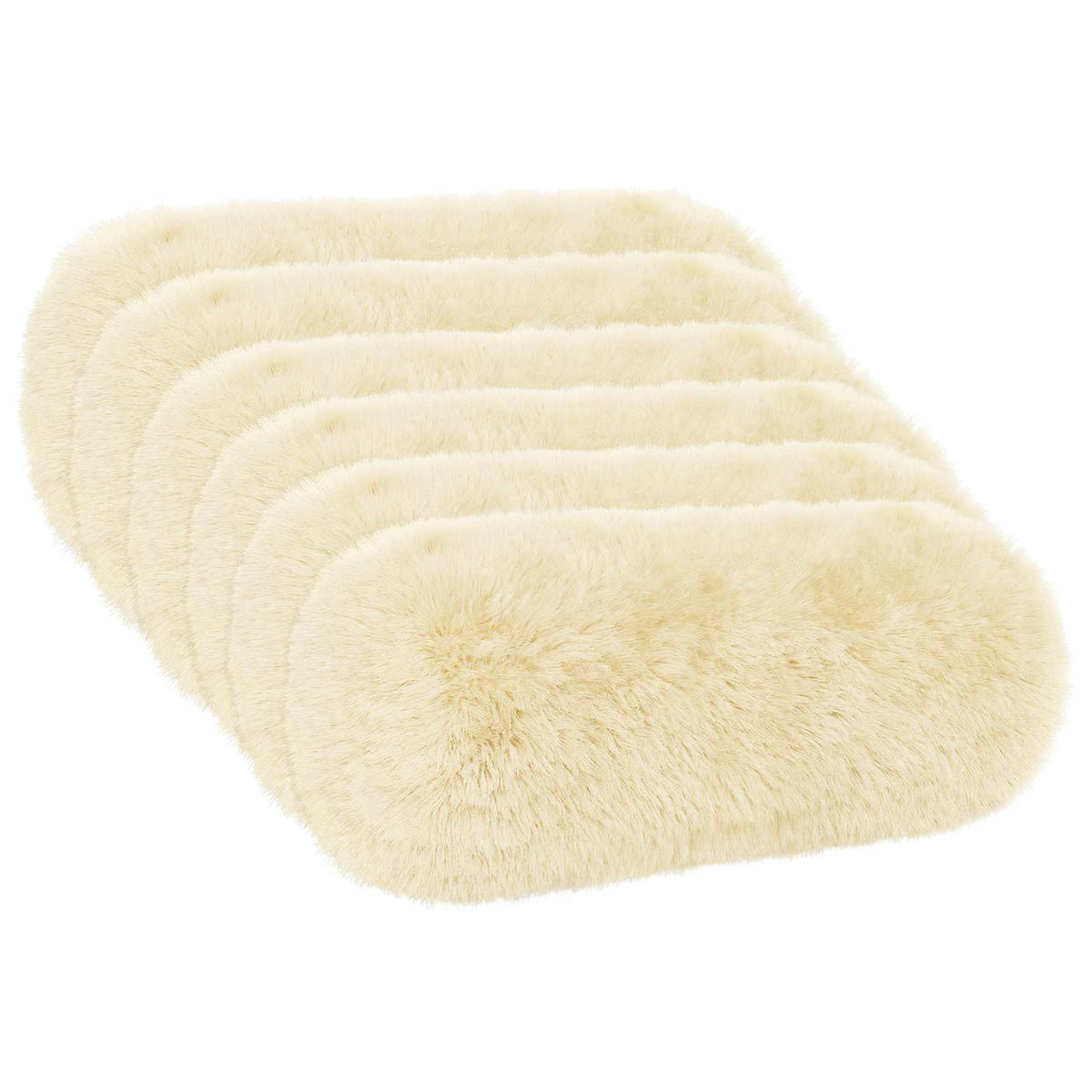 Presvlaka za jastuk 6 pcs HEERLEN Krem Ø 15 x 40 cm PV flis