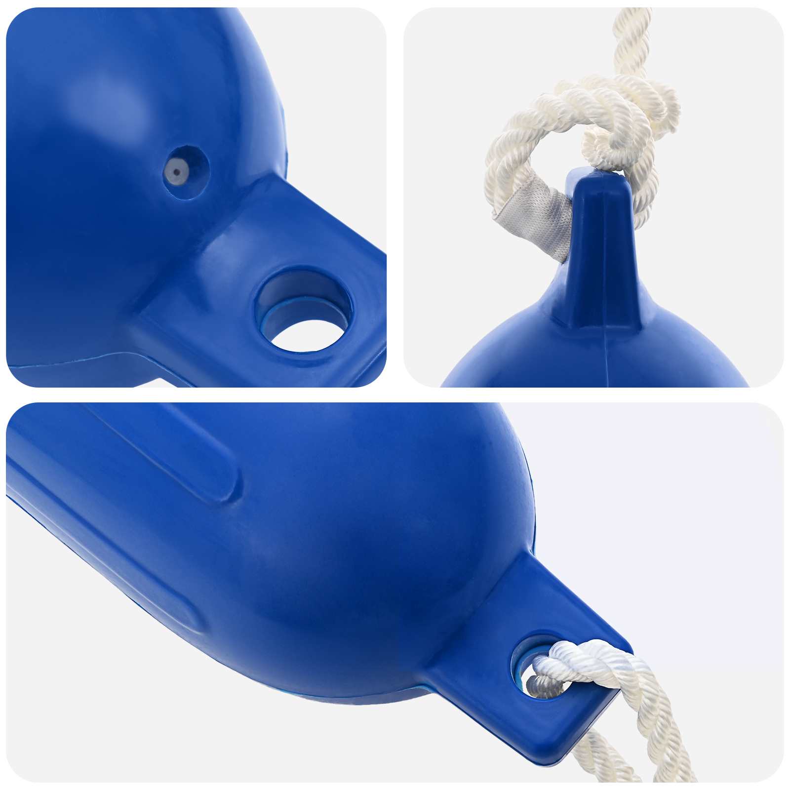 Odbojnici za čamce 2 kom. Ø 16 x 58 cm Plava PVC