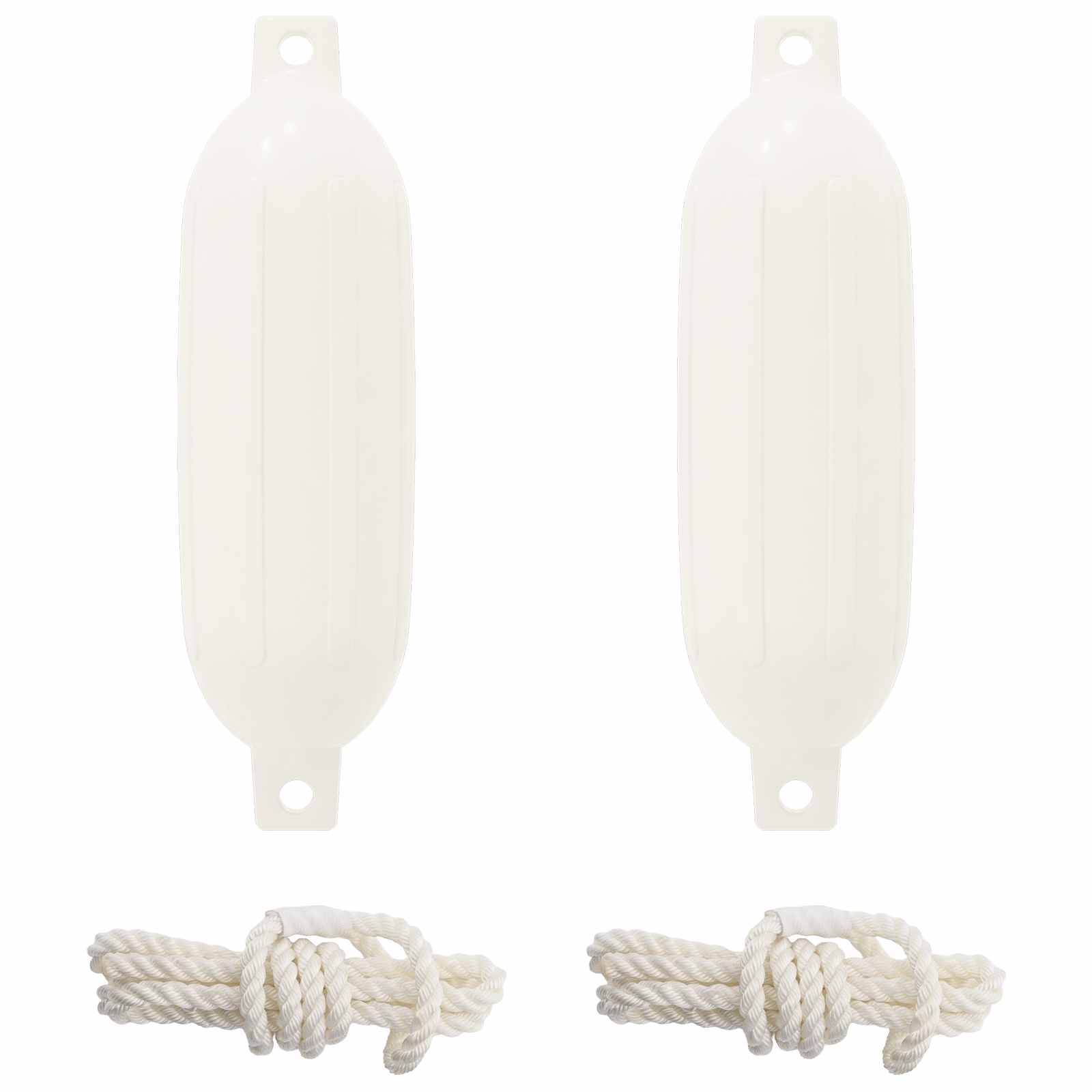 Odbojnici za čamce 2 kom. Ø 16 x 58 cm Bijela PVC