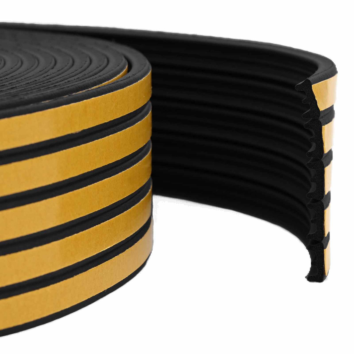 Samoljepiva brtvila za prozore Crna 9 x 4 mm 50 m EPDM pjena