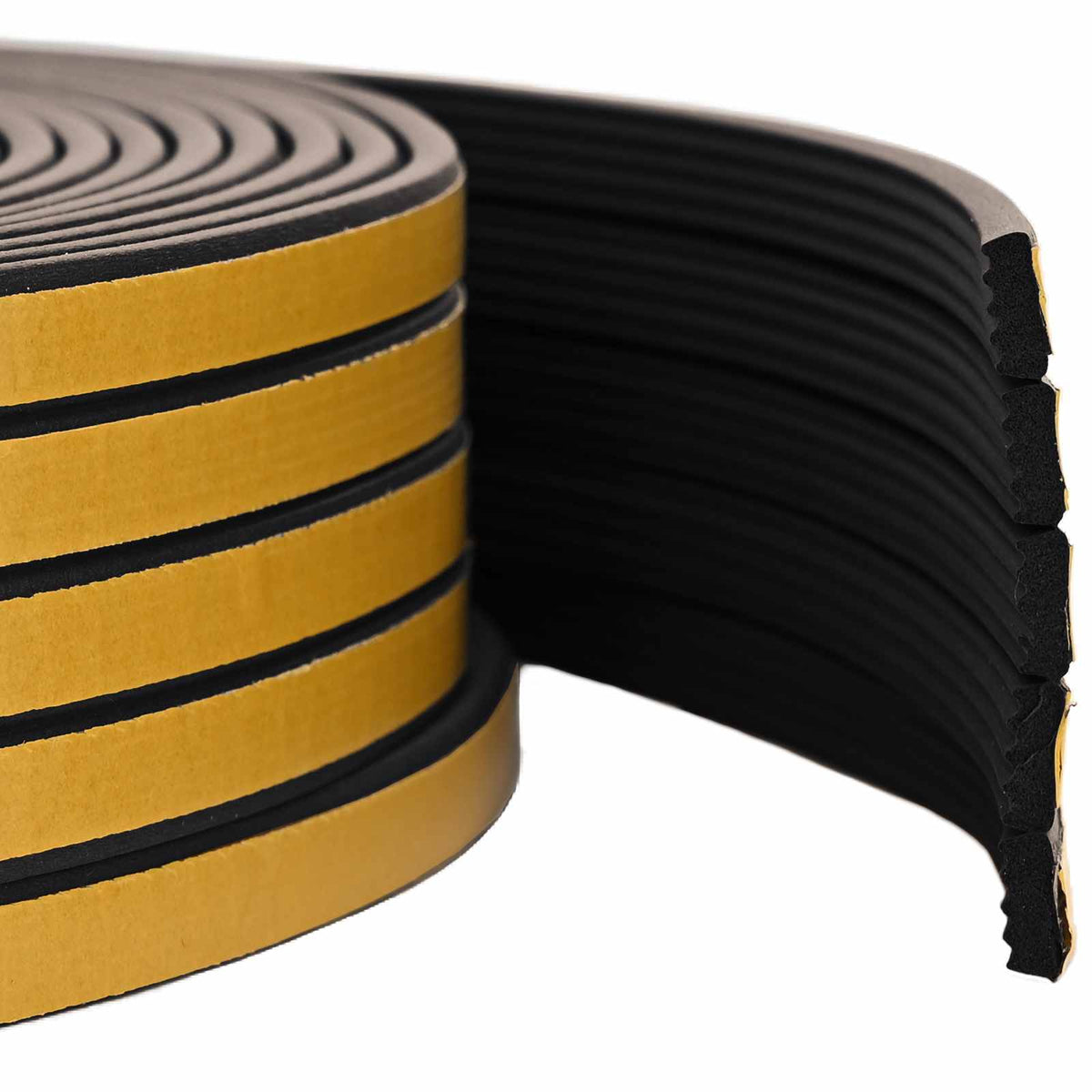 Samoljepiva brtvila za prozore Crna 15 x 8 mm 12 m EPDM pjena
