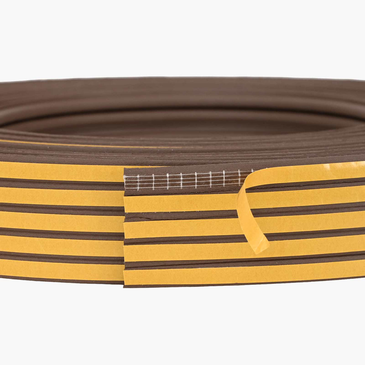 Samoljepiva brtvila za prozore Smeđa 15 x 8 mm 12 m EPDM pjena