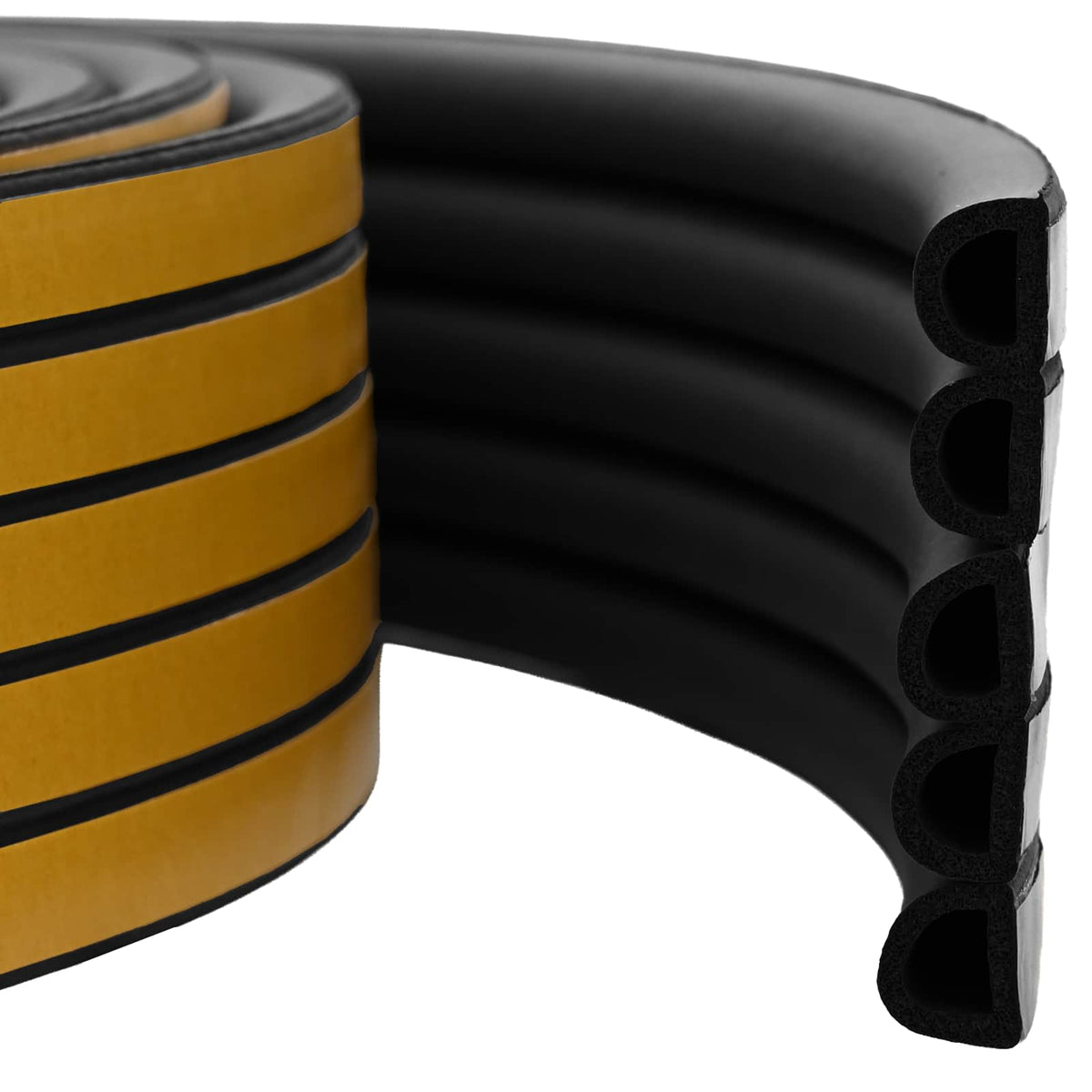 Samoljepiva brtvila za prozore Crna 14 x 12 mm 25 m EPDM pjena
