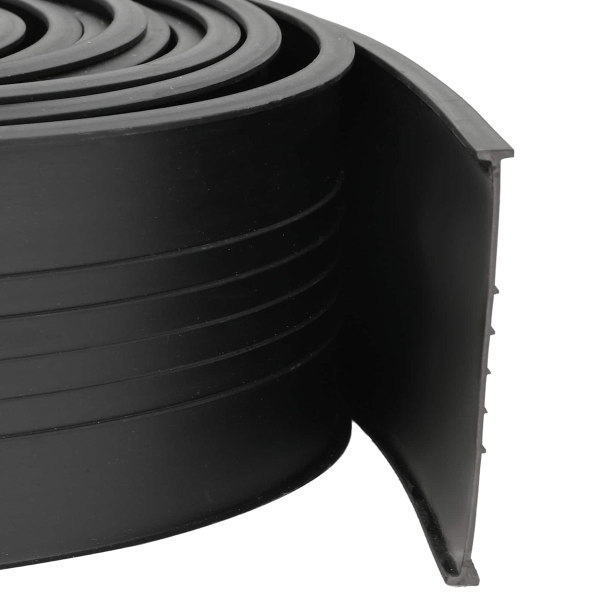 Brtva za garažna vrata Crna 70 x 6 mm 5 m PVC