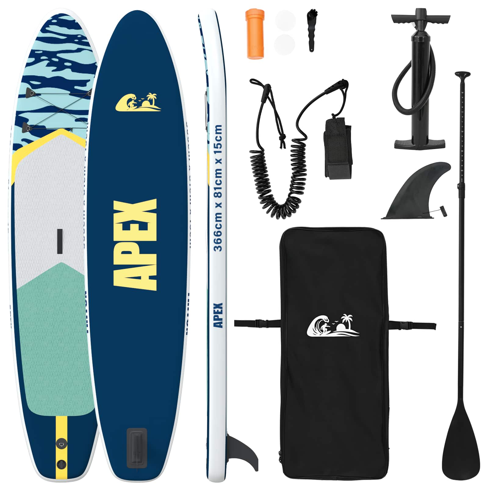Nad Inflatable Stand Up Paddle Board APEX 366 x 81 x 15 cm za
