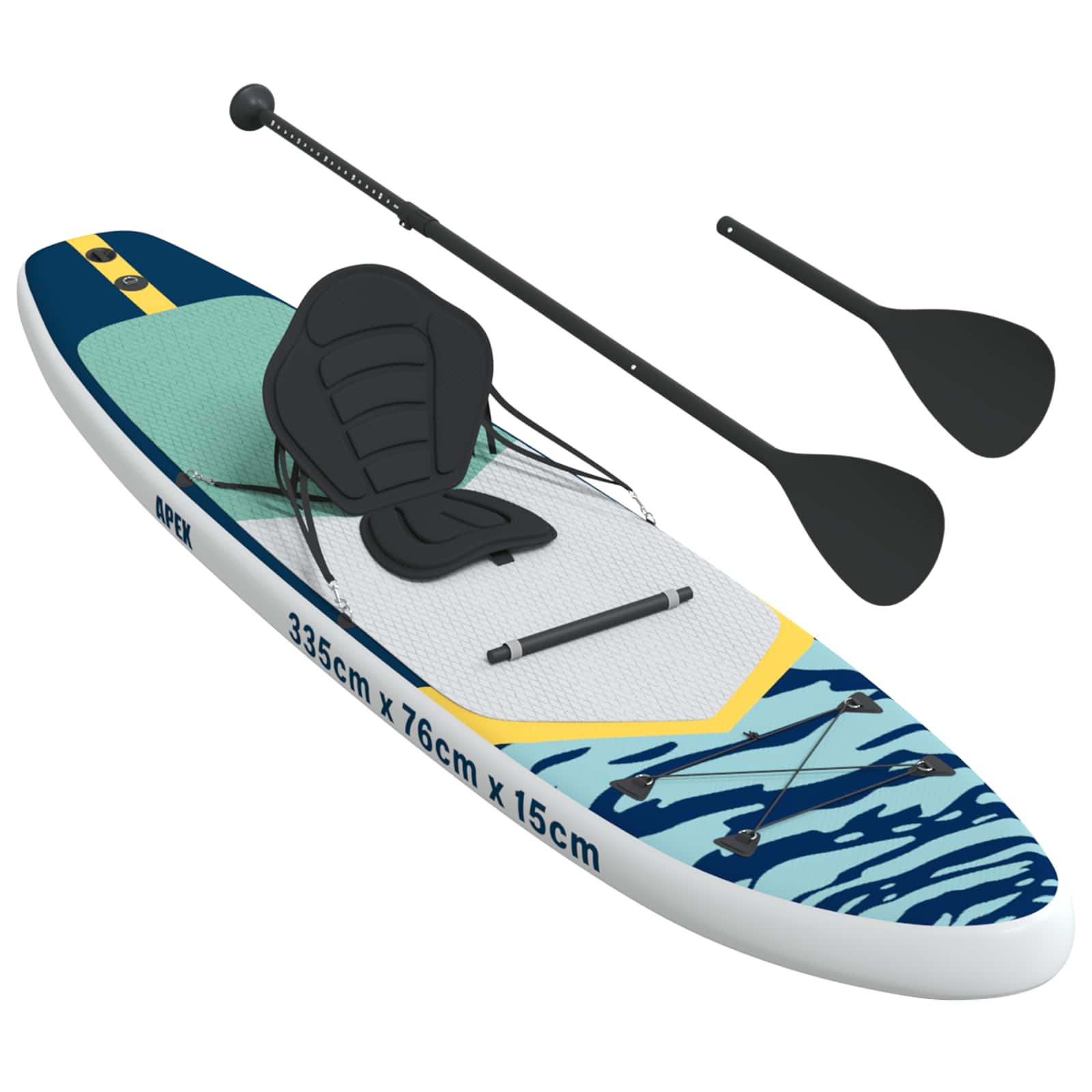 SUP Daska s Mjestom 2-u-1 APEX 335 x 76 x 15 cm Plava za