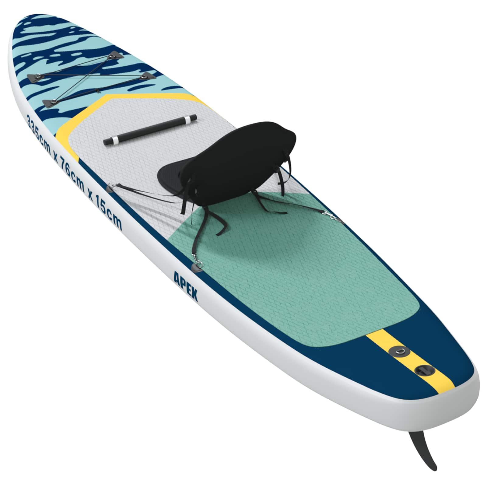 SUP Daska s Mjestom 2-u-1 APEX 335 x 76 x 15 cm Plava za