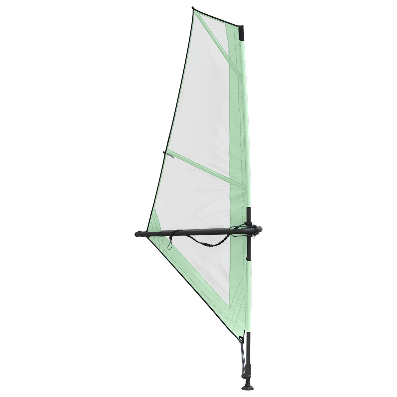 Naduvivi SUP s jedrom POSEIDON 330 x 76 x 15 cm Zelena za
