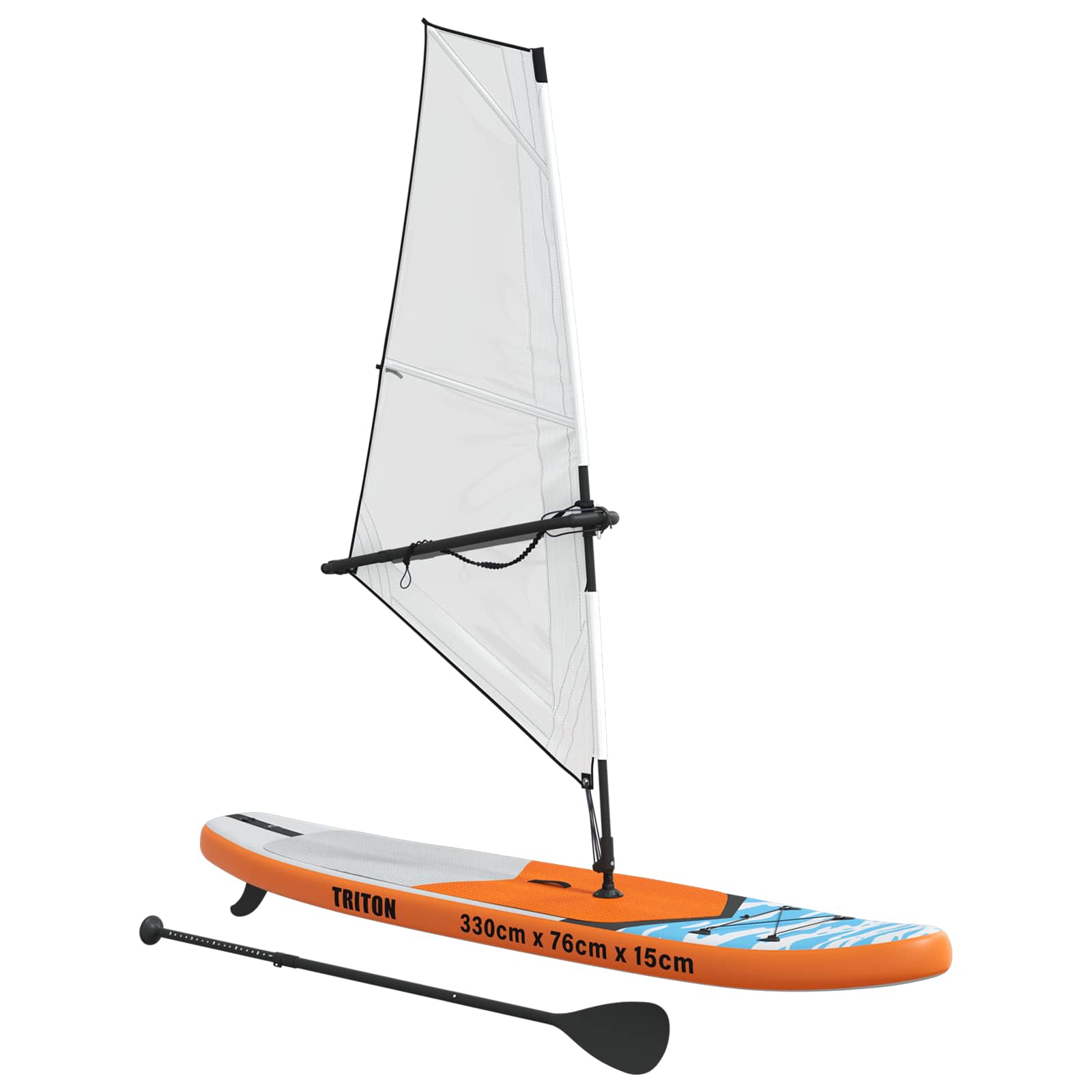 Naduvivi SUP s jedrom TRITON 330 x 76 x 15 cm Plava za