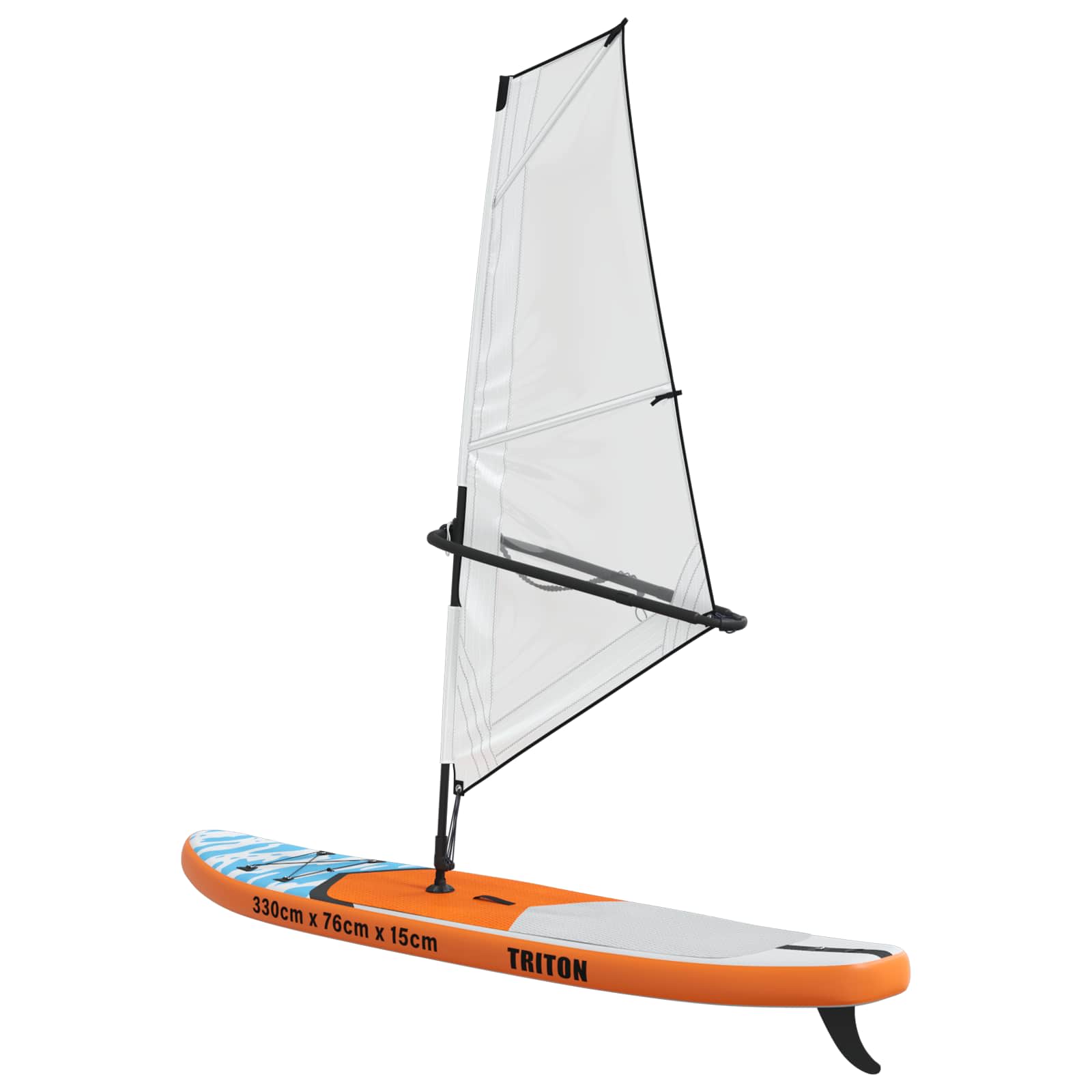 Naduvivi SUP s jedrom TRITON 330 x 76 x 15 cm Plava za