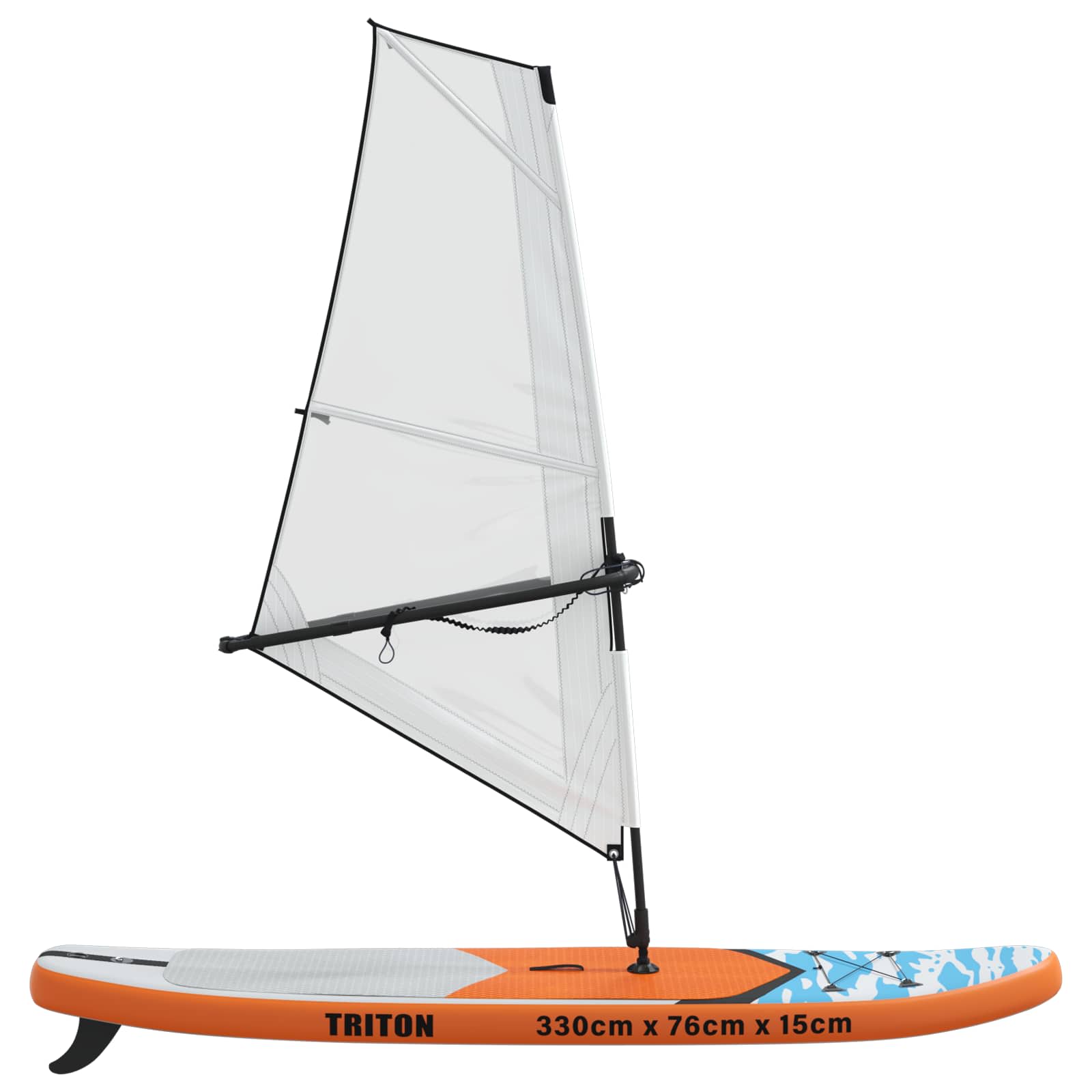 Naduvivi SUP s jedrom TRITON 330 x 76 x 15 cm Plava za