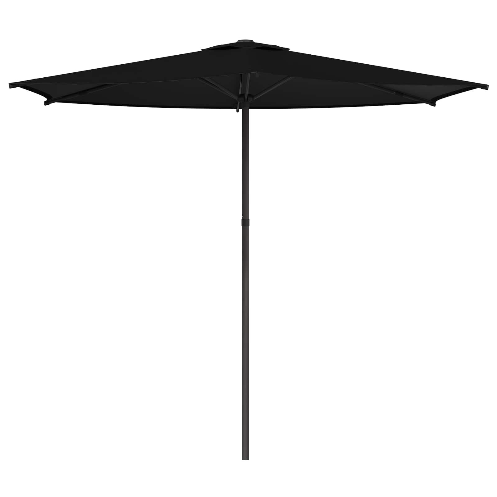 Vrtni suncobran 270 x 270 cm Poliester Pravokutni Crna