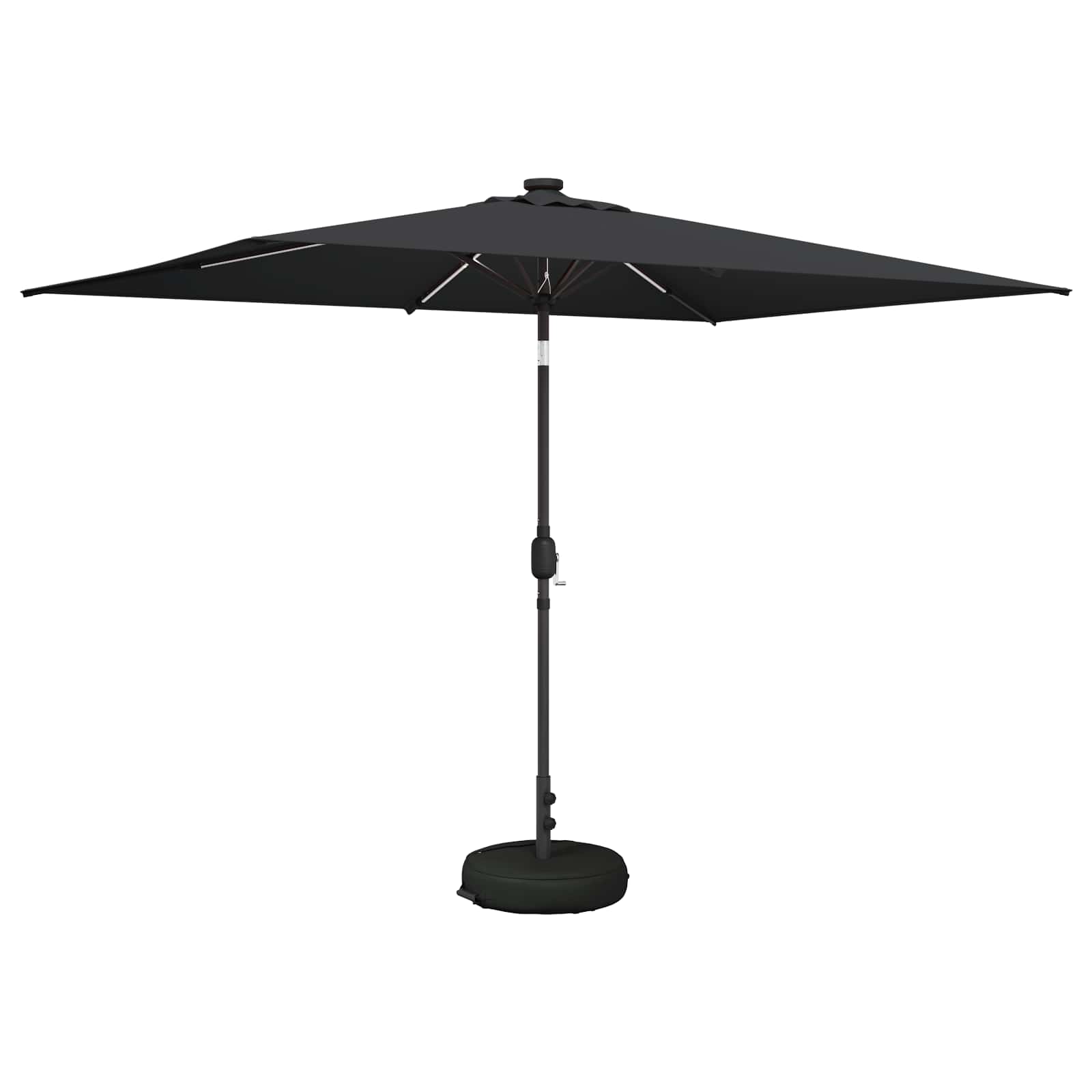 Suncobran za vrt s LED svjetlima i postoljem 200 x 300 cm