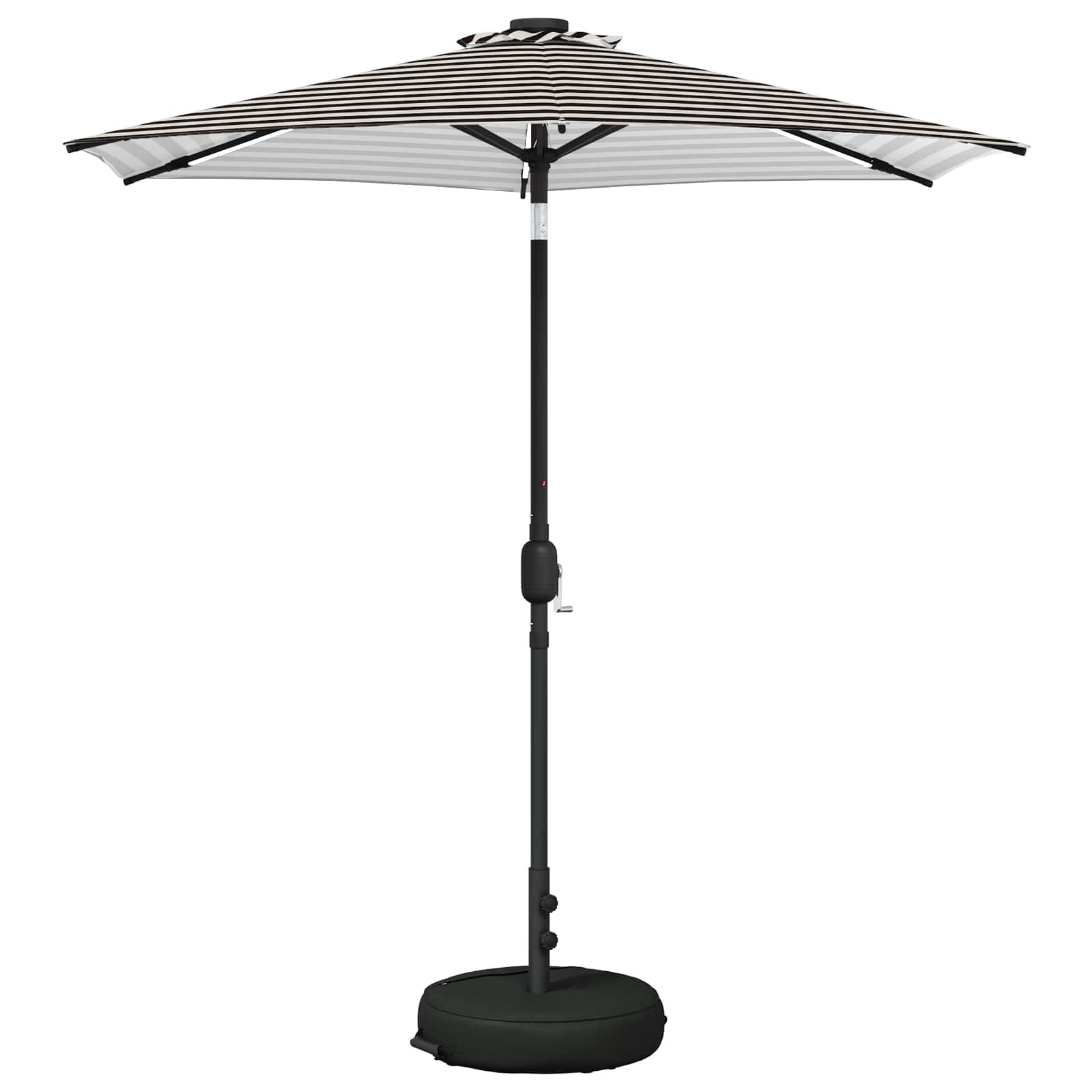 Suncobran za vrt s LED svjetlima i postoljem 230 x 230 cm