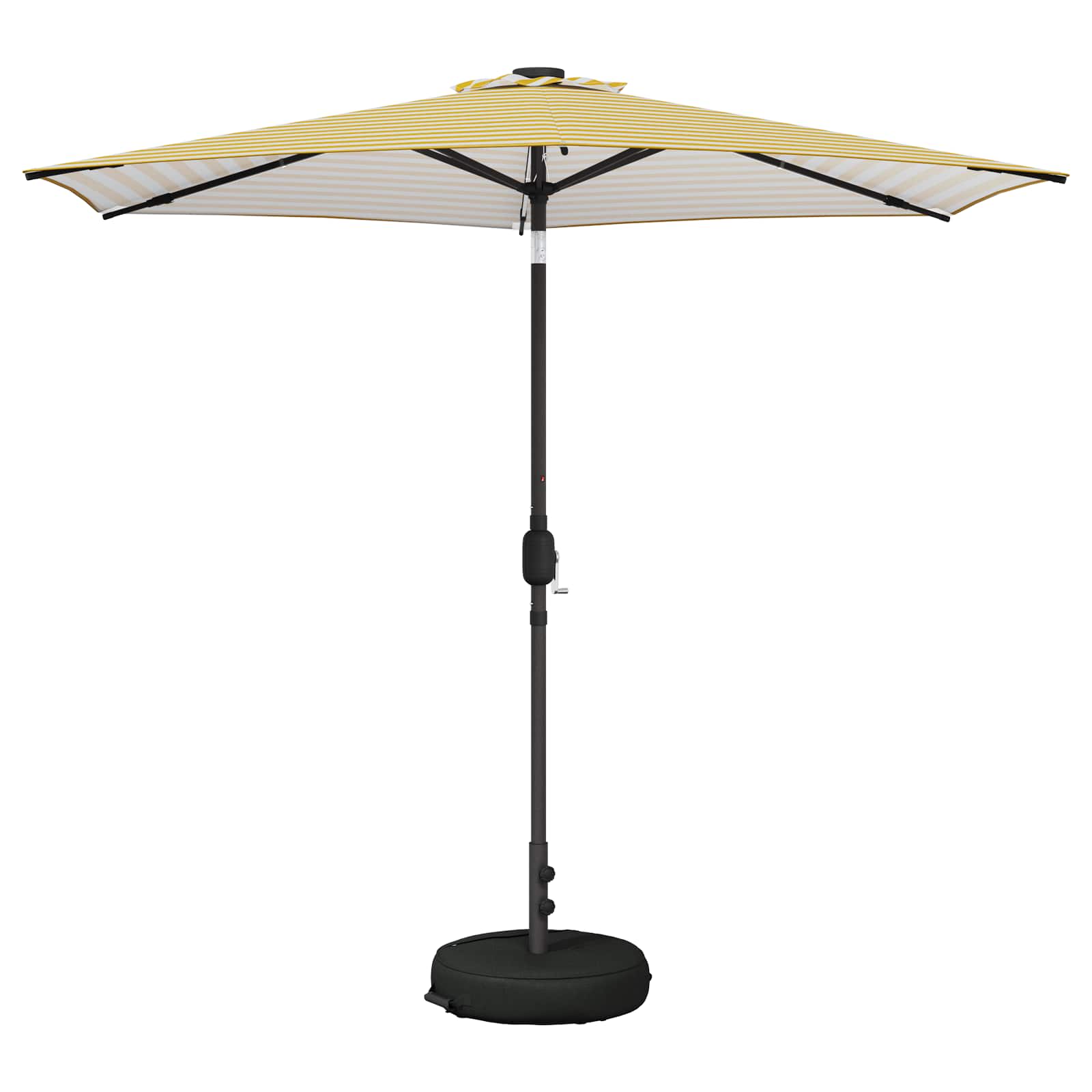 Suncobran za vrt s LED svjetlima i postoljem 270 x 270 cm