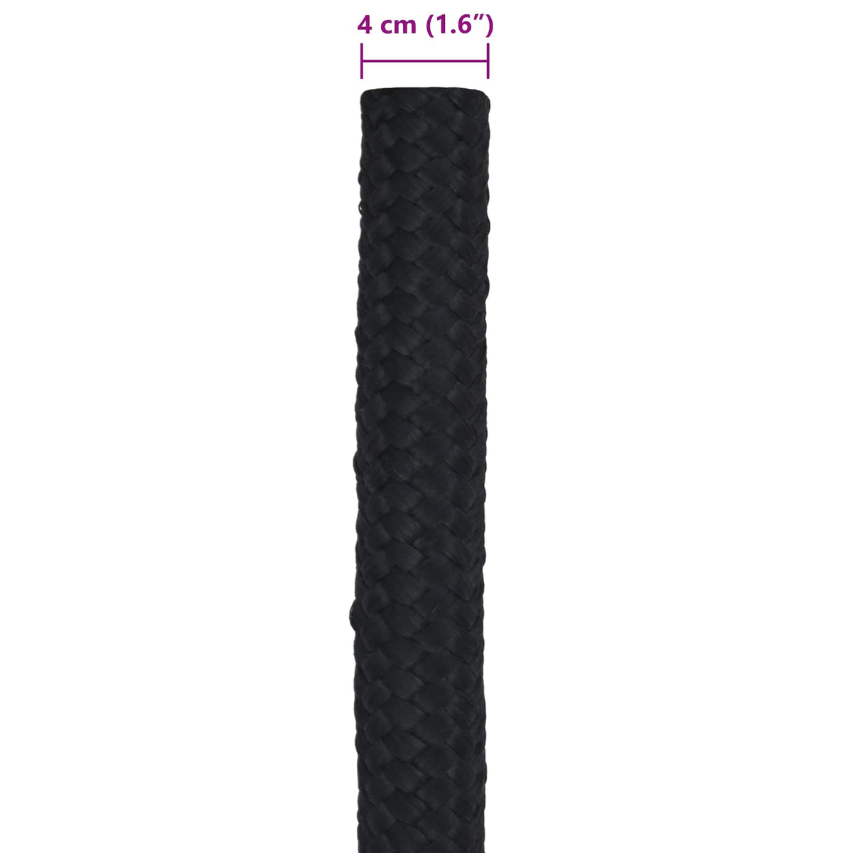 Konopac za čamce 4 mm 25 m Crna