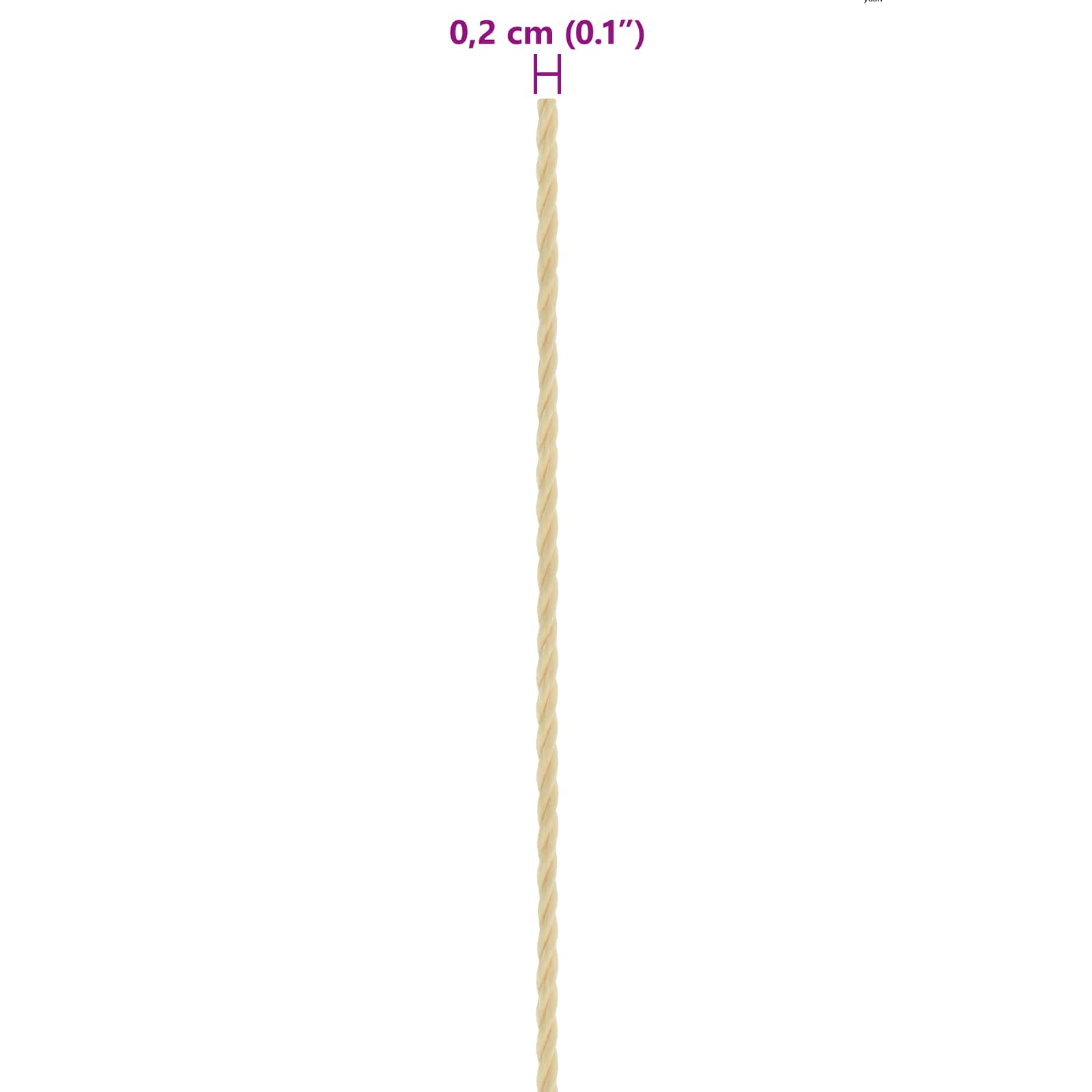 Konopac za čamce 50 m 0.2 Prirodna PP