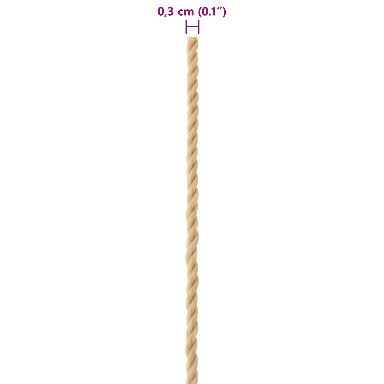 Konopac za čamce 25 m 0.3 Prirodna PP