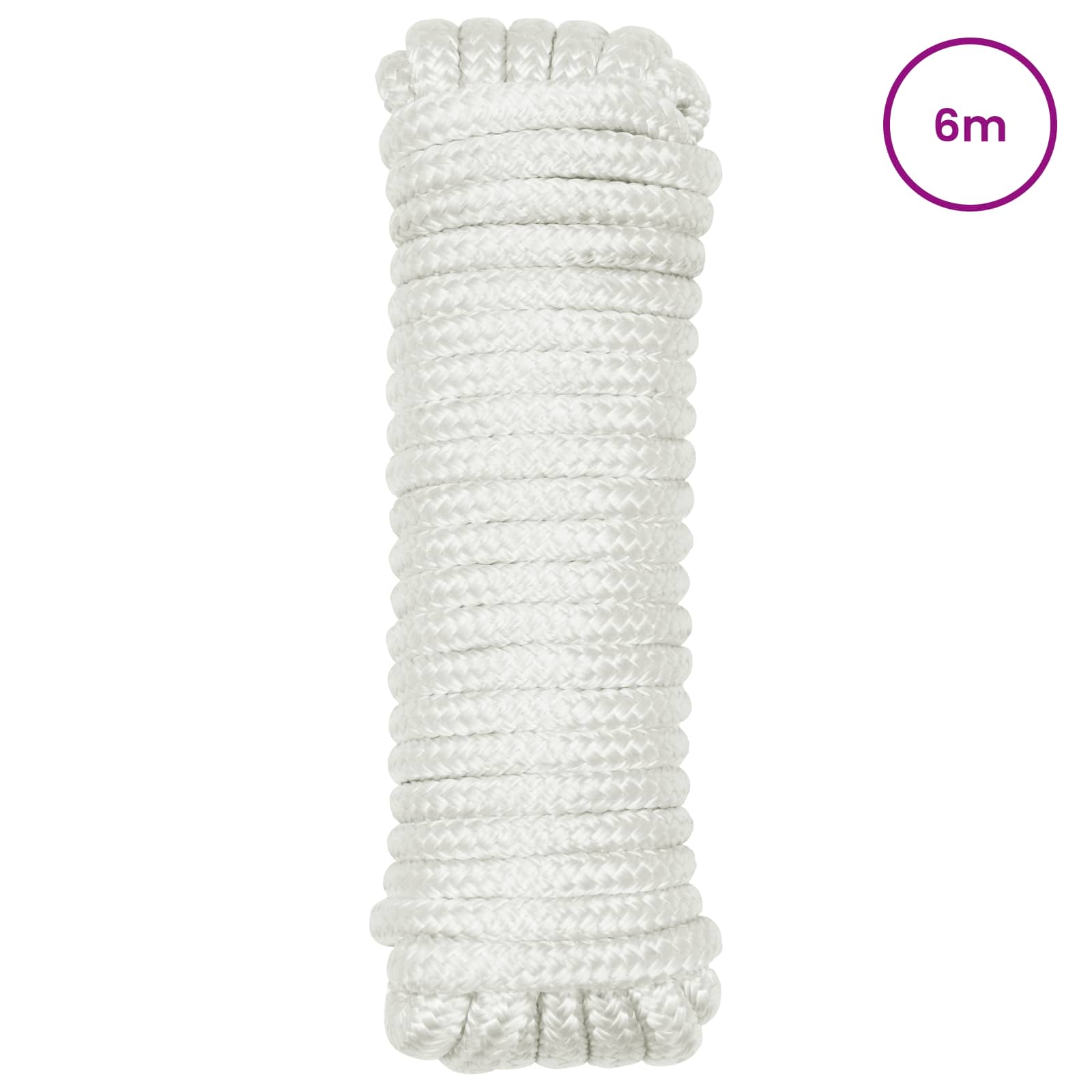 Konopac za čamce 6 m 1.2 Bijela Poliester