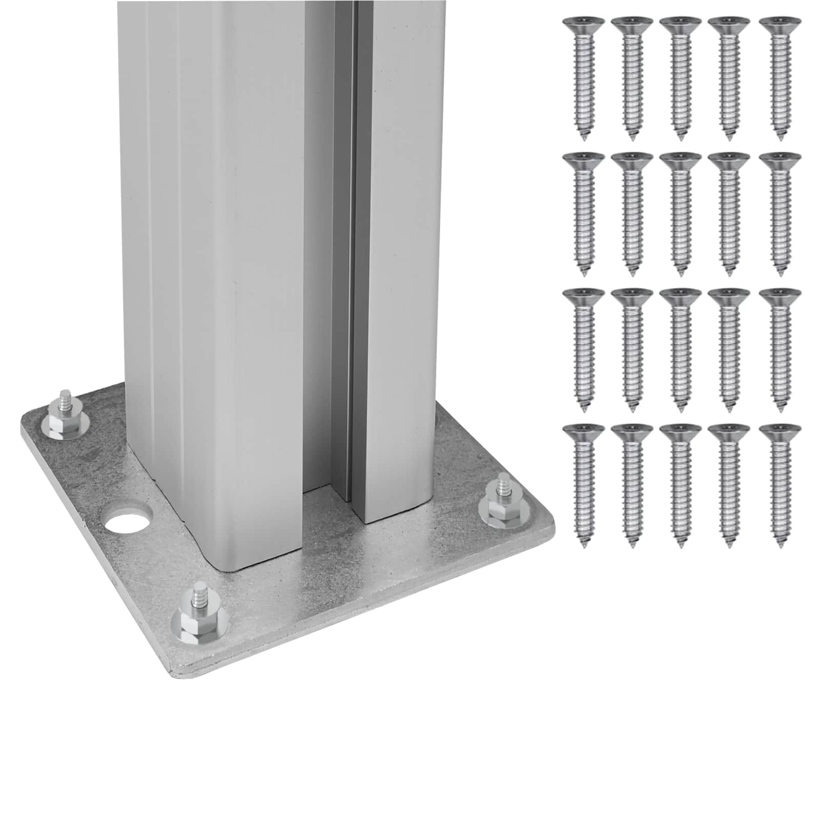 Ograda za kante za smeće Siva 237 x 85 x 115 cm Aluminij i WPC