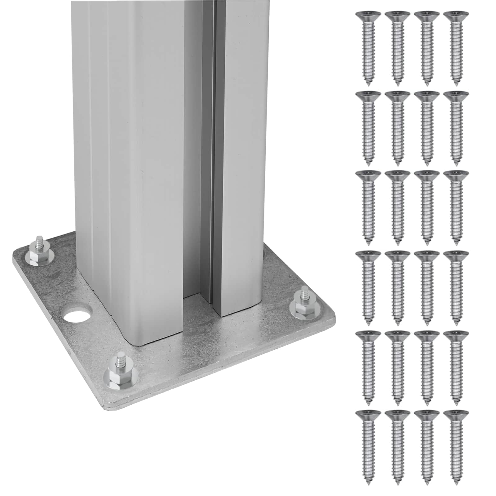 Ograda za kante za smeće Siva 315 x 85 x 115 cm Aluminij i WPC