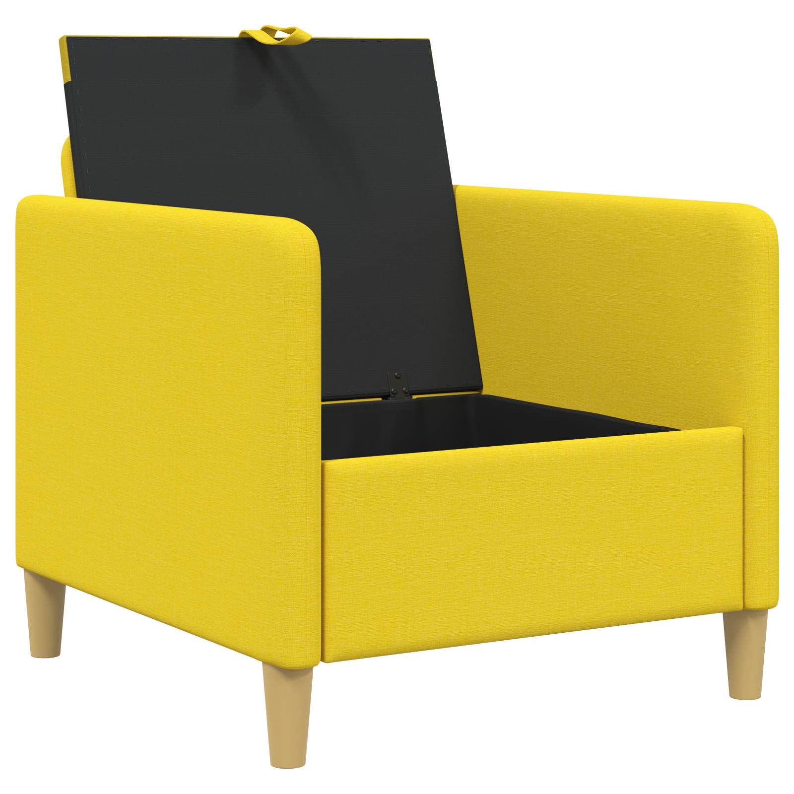 Sofa s pohranom Svijetlo žuta 72 x 78 x 87 cm Poliester