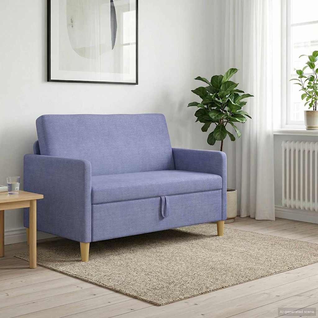 Sofa s pohranom Traper plava 122 x 78 x 87 cm Poliester