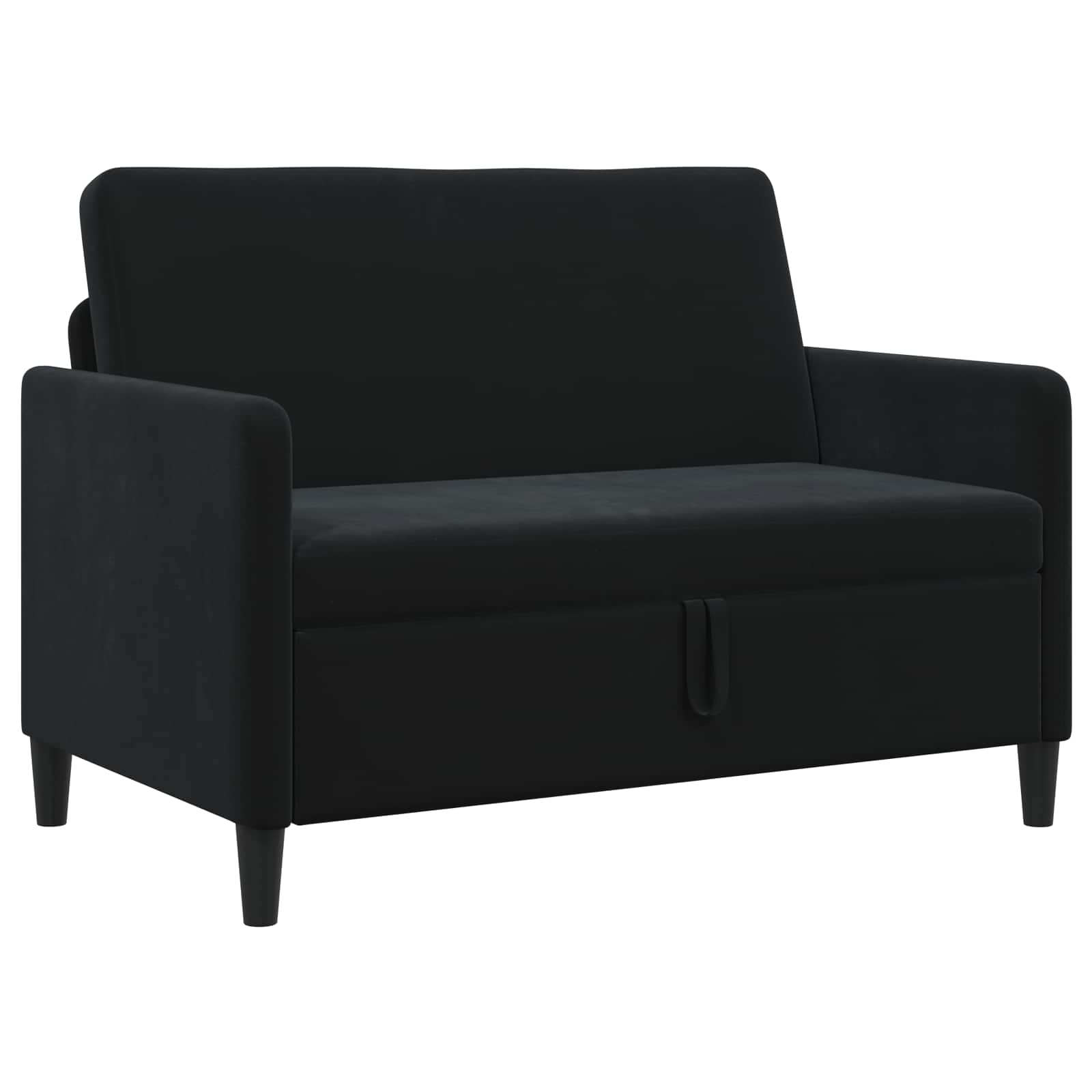 Sofa s pohranom Crna 122 x 78 x 87 cm Poliester
