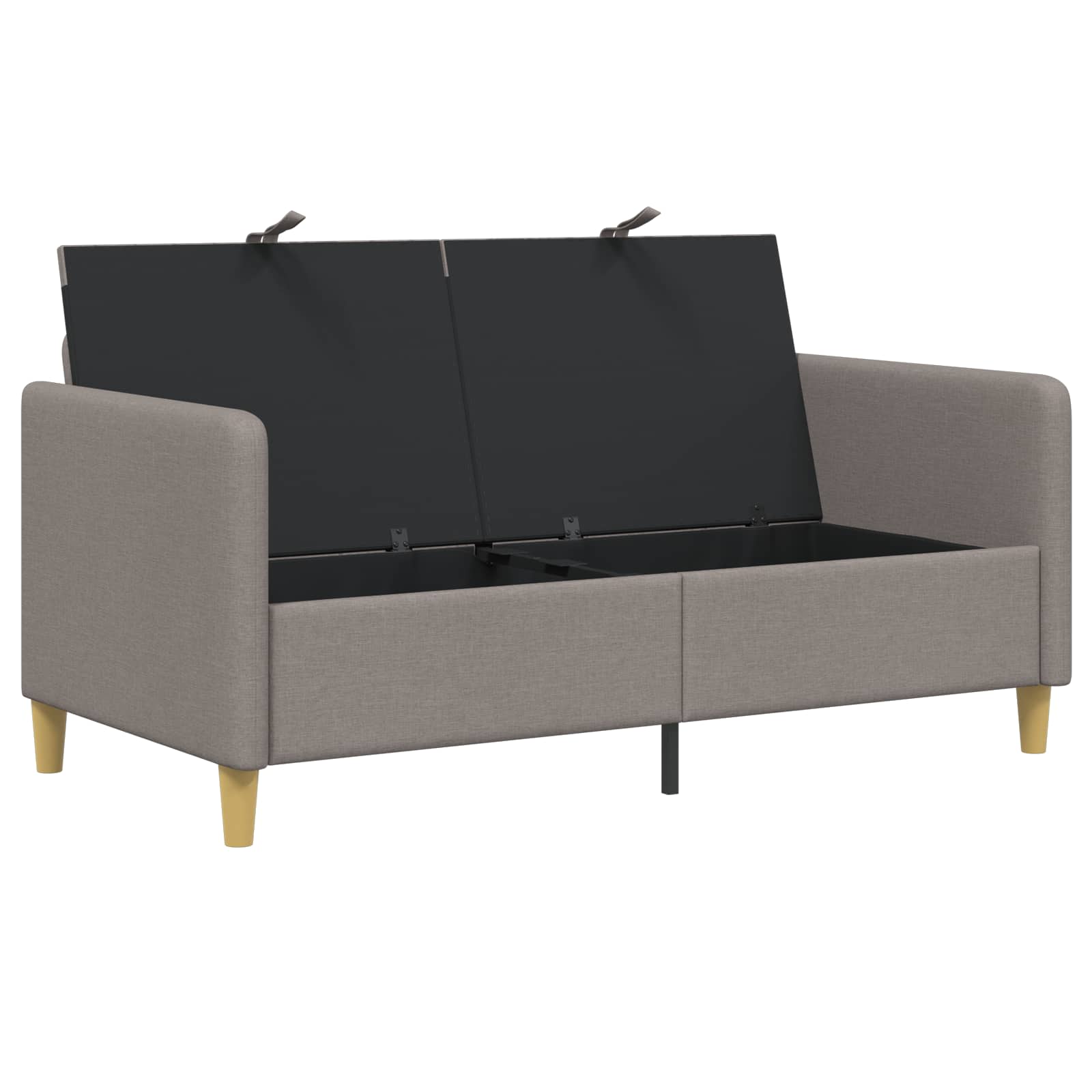 Sofa s pohranom Sivosmeđa 152 x 78 x 87 cm Poliester