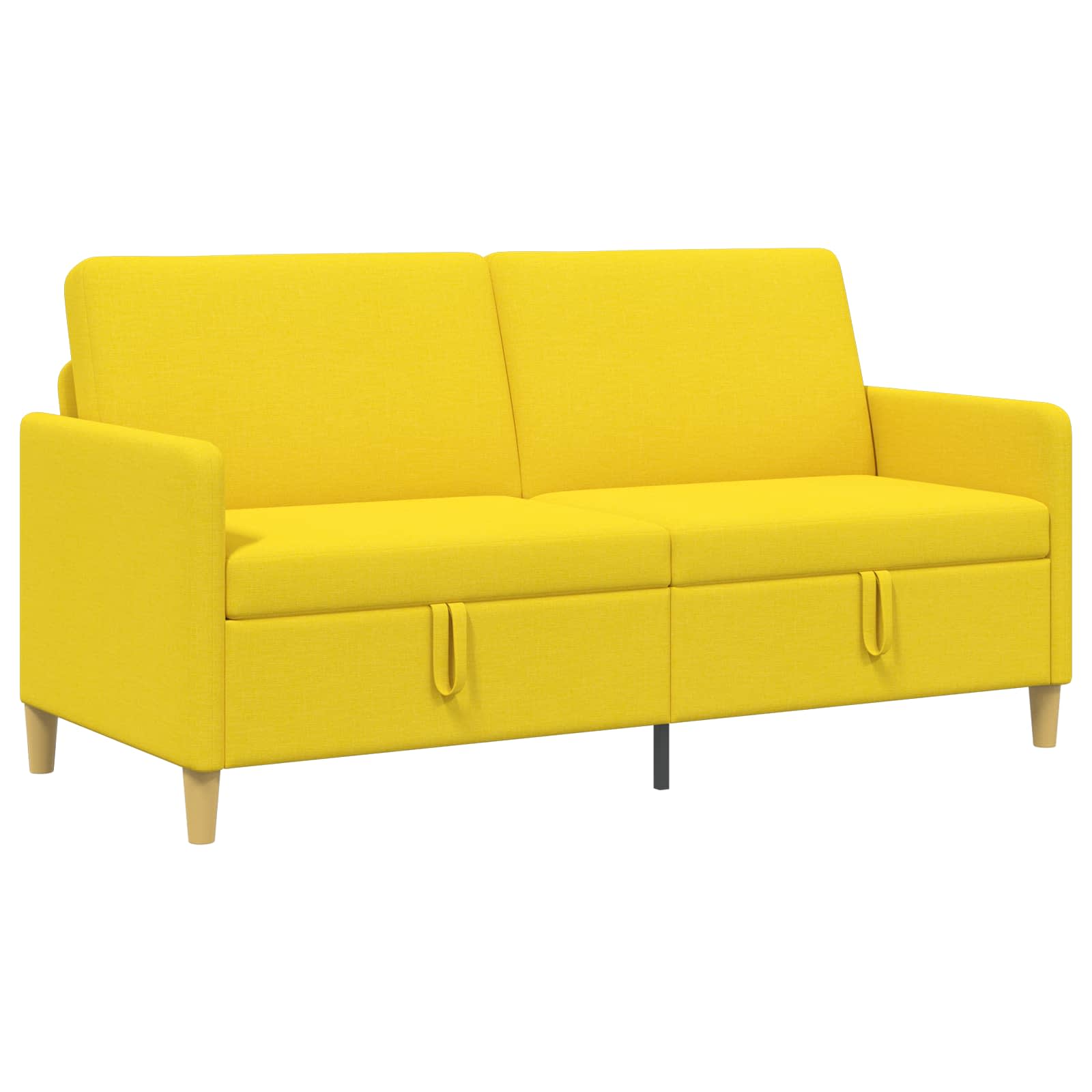 Sofa s pohranom Svijetlo žuta 172 x 78 x 87 cm Poliester
