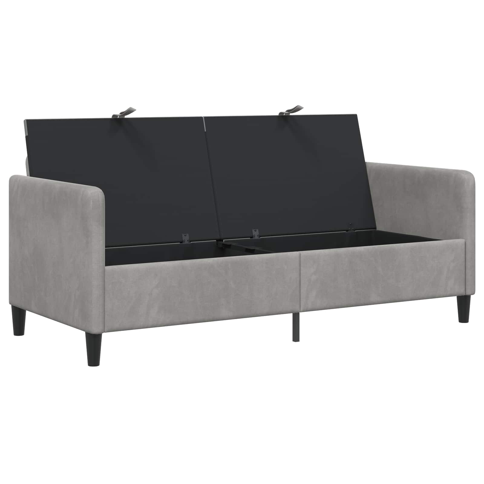 Sofa s pohranom Svjetlosiva 172 x 78 x 87 cm Poliester
