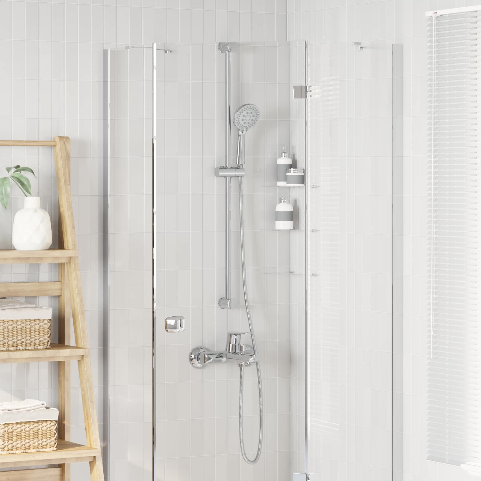 Set glave tuša Krom 150 cm ABS plastika