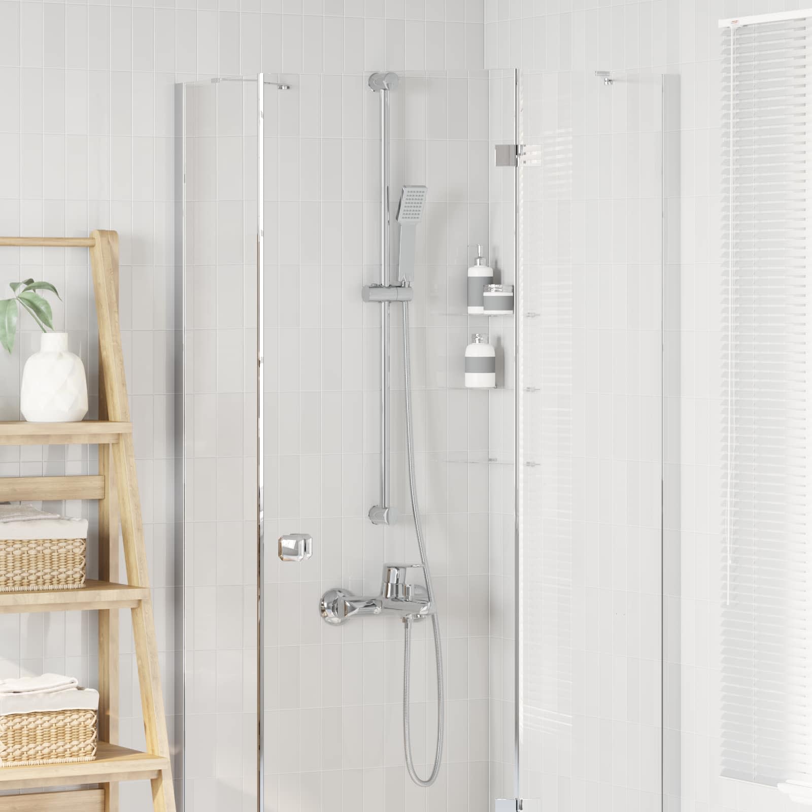 Set glave tuša Krom 150 cm Nehrđajući čelik