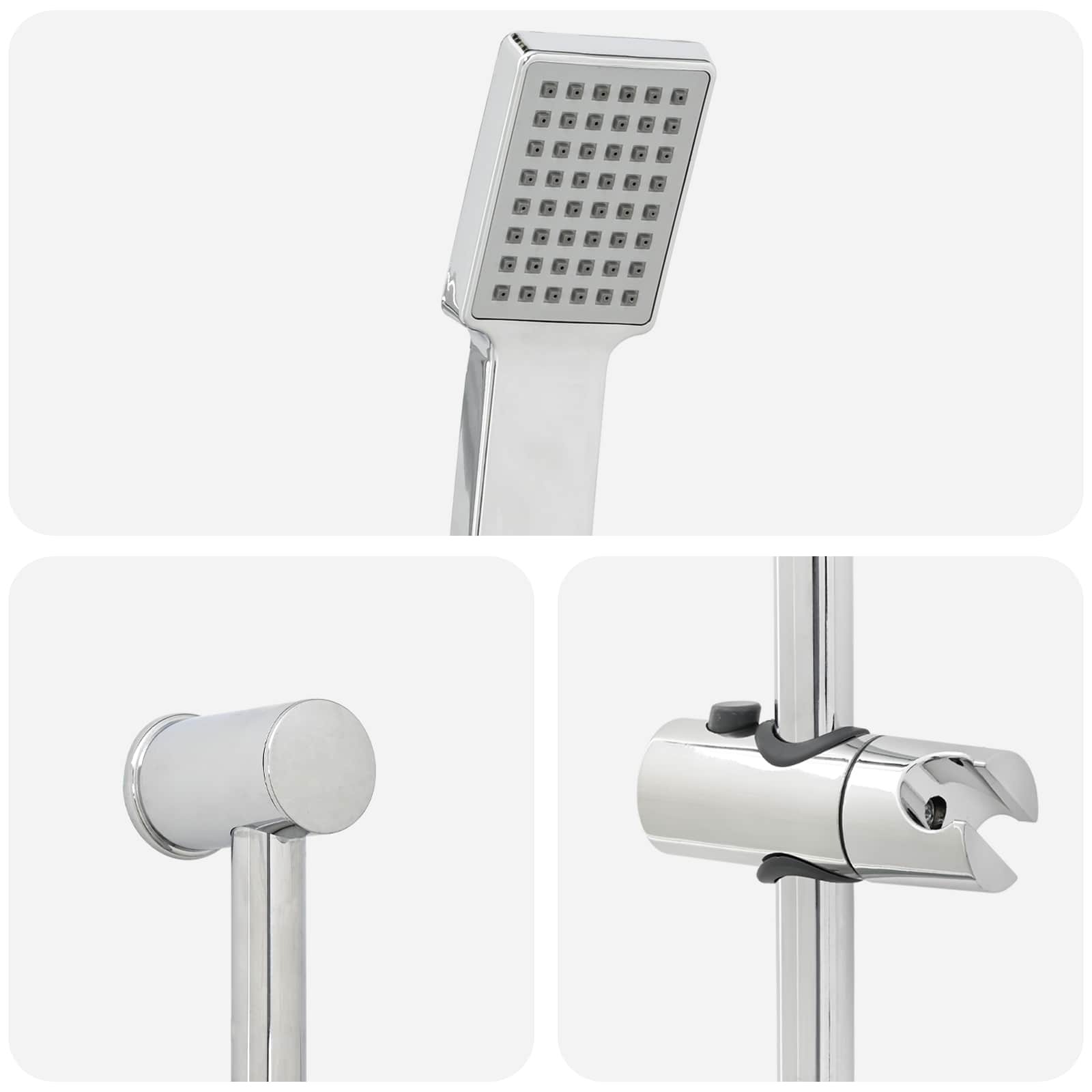 Set sustava za tuš Krom 70 cm Nehrđajući čelik