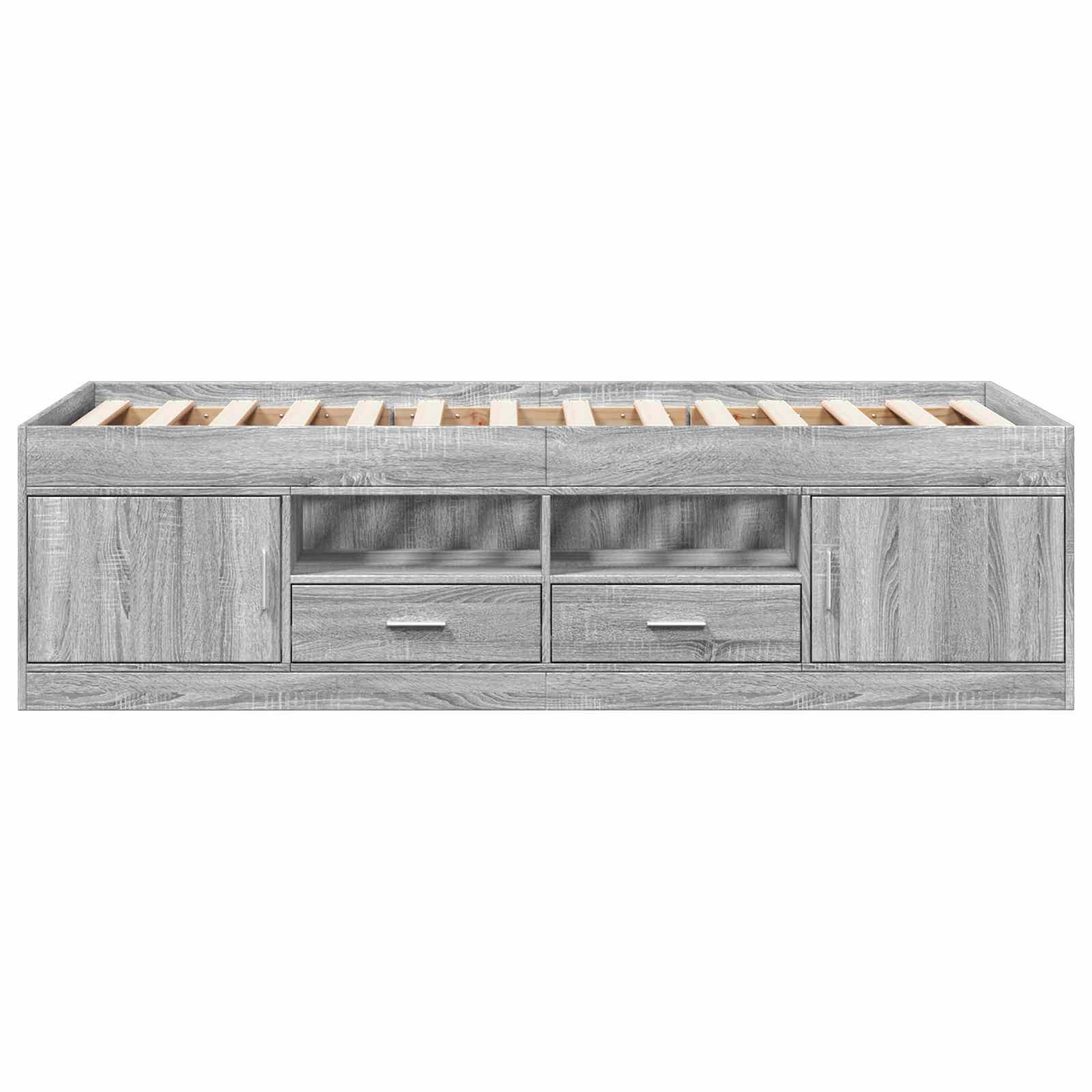 Okvir kreveta s pohranom s ladicama Siva Sonoma 80 x 200 cm