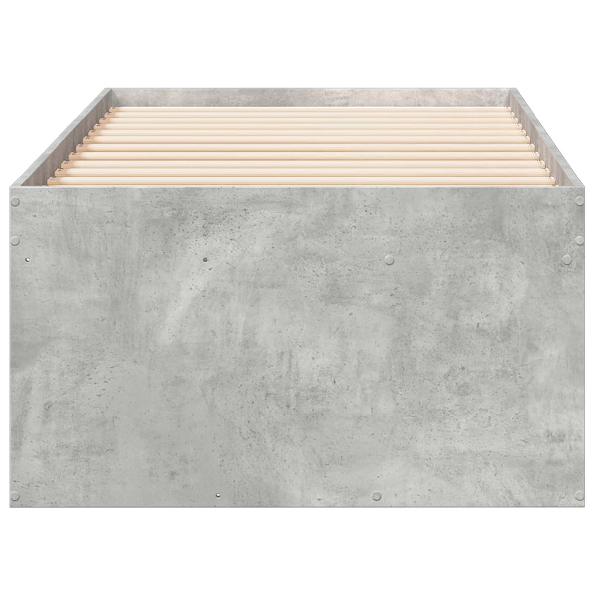 Okvir kreveta s pohranom s ladicama Betonska siva 80 x 200 cm