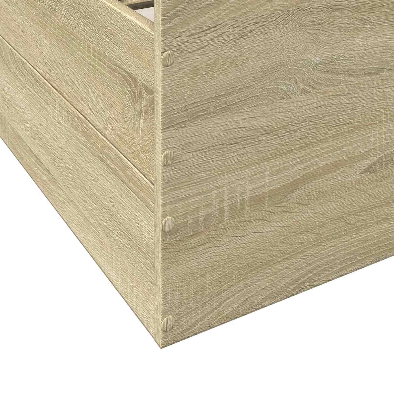 Okvir kreveta s pohranom s ladicama Hrast sonoma 80 x 200 cm