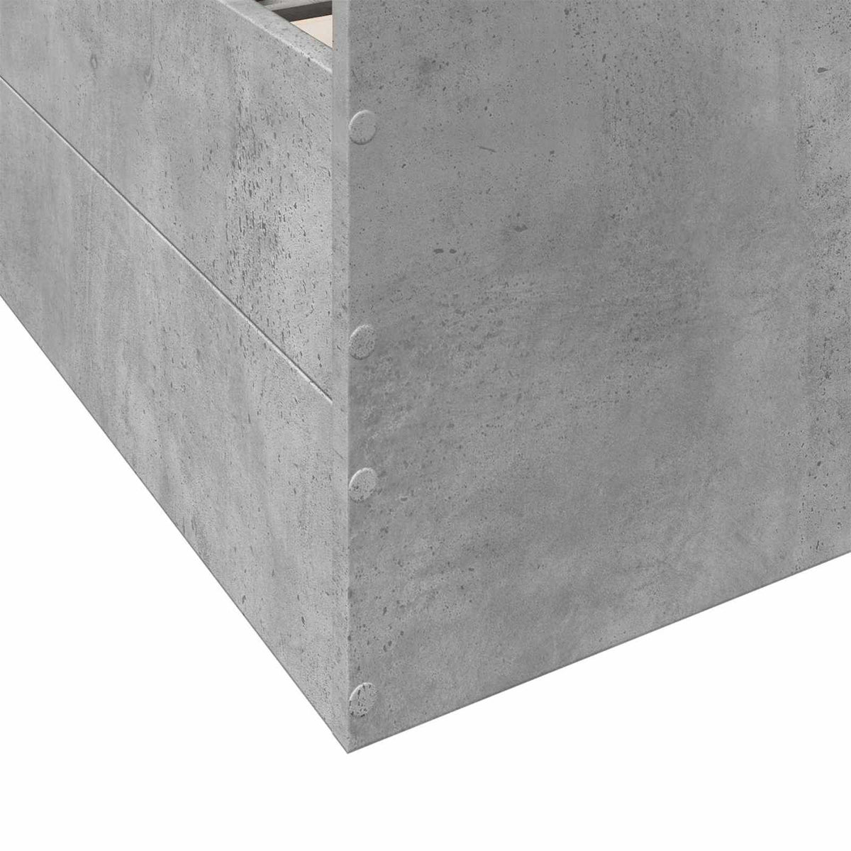 Okvir kreveta s pohranom s ladicama Betonska siva 80 x 200 cm