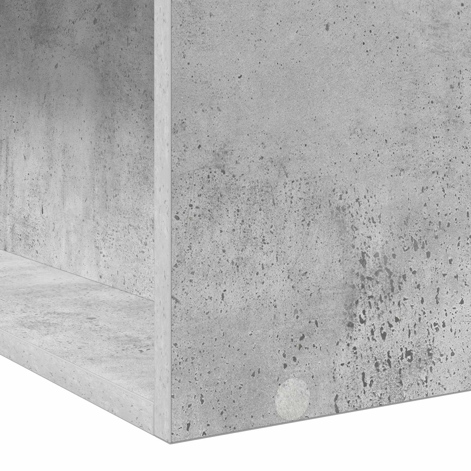 Okvir kreveta s pohranom s policom Betonska siva 80 x 200 cm