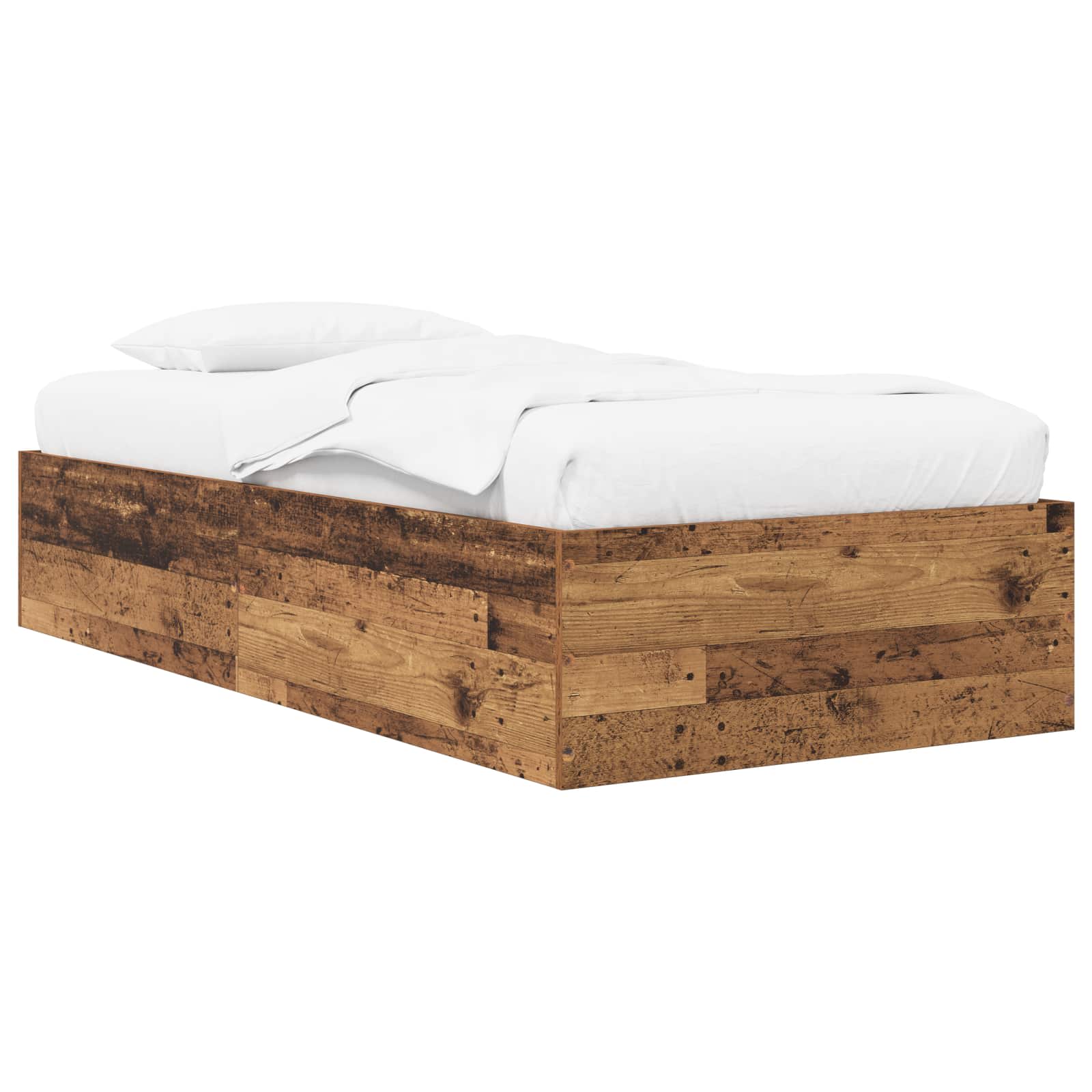 Okvir kreveta za pod Staro drvo 80 x 200 cm Konstruirano drvo