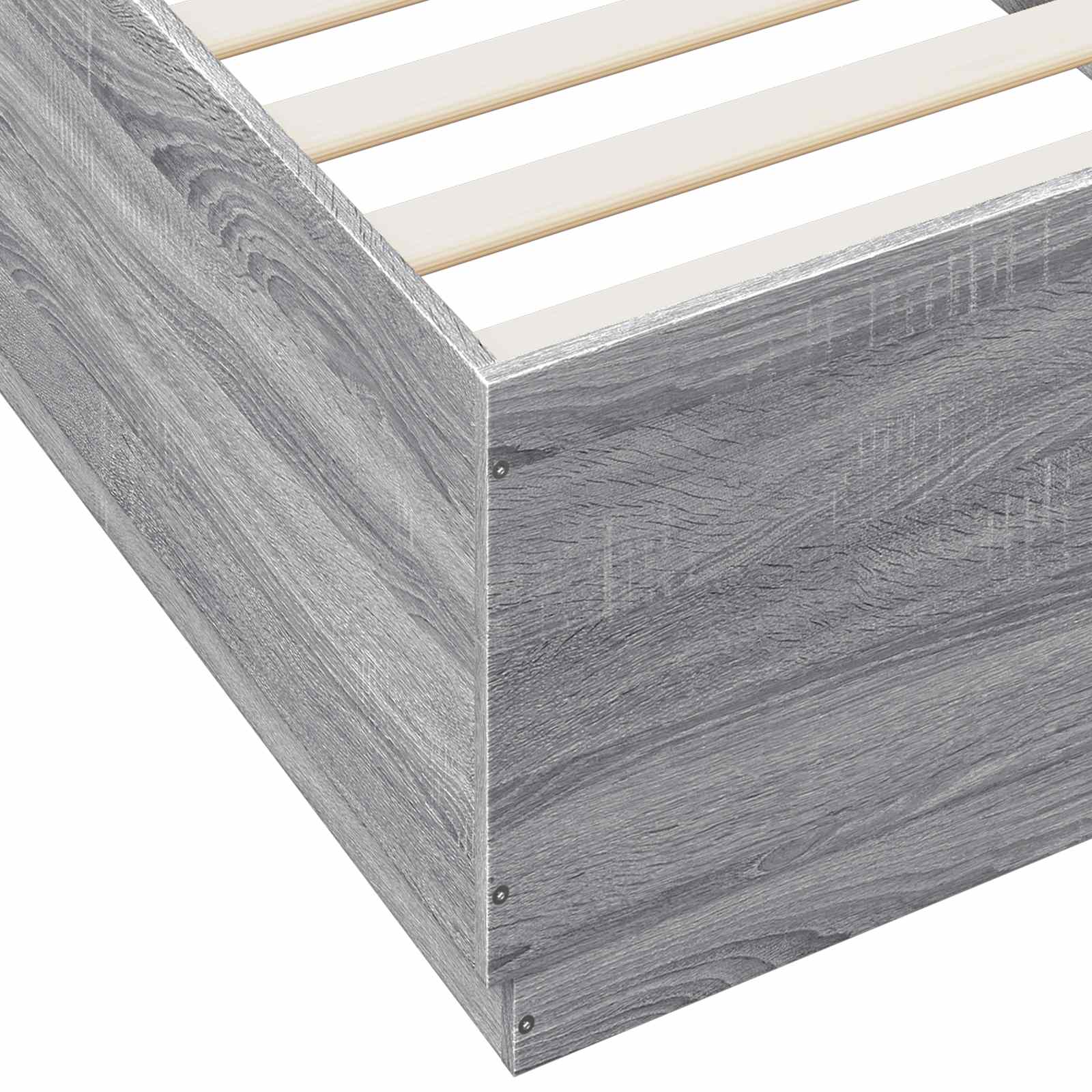 Krevetna konstrukcija s LED svjetlom Siva Sonoma 80 x 200 cm