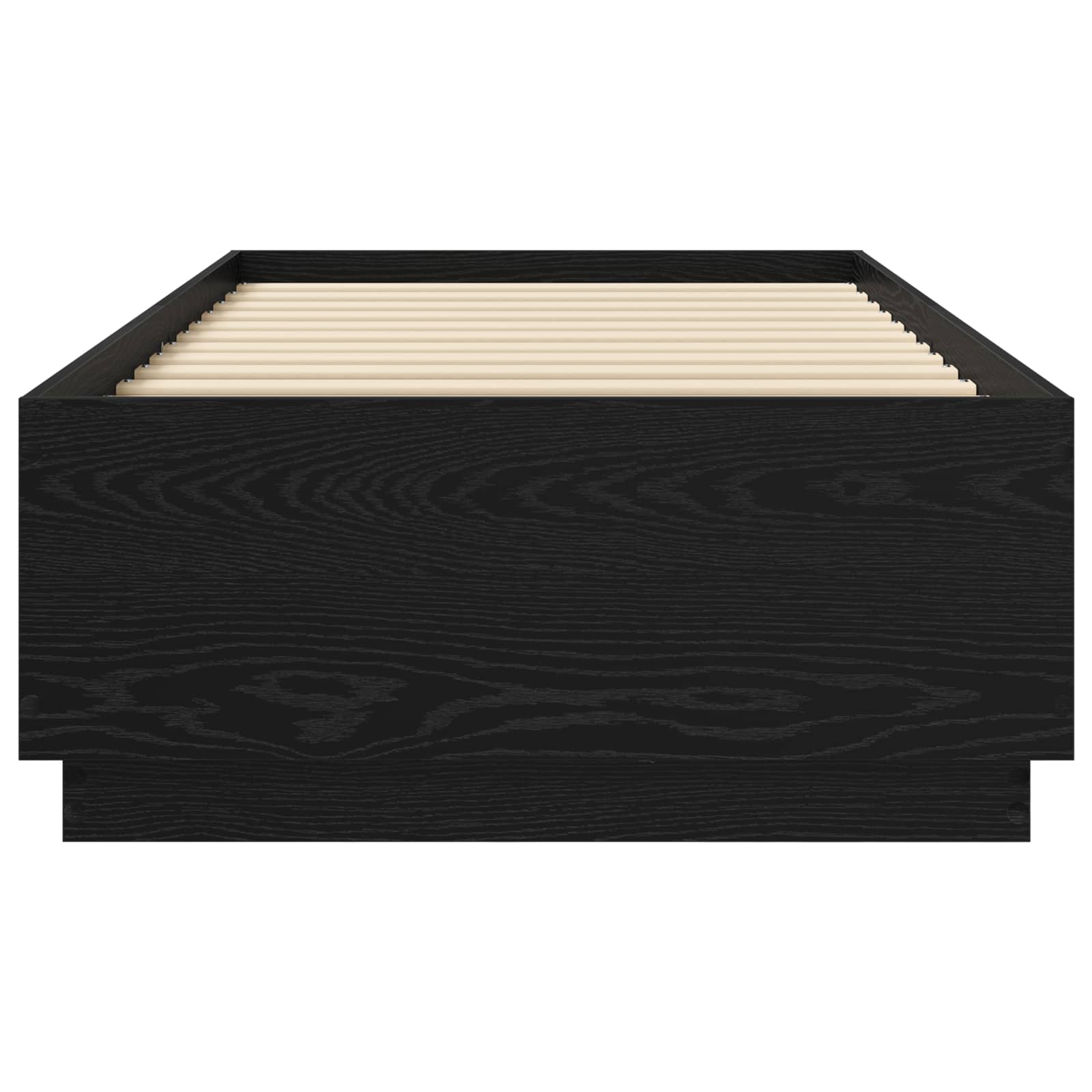 Krevetna konstrukcija s LED svjetlom Crni hrast 80 x 200 cm