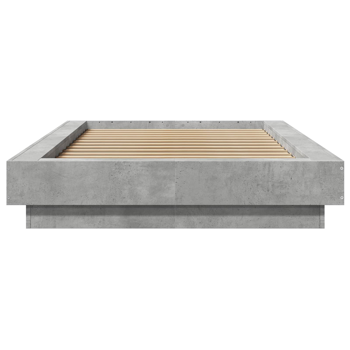 Krevetna konstrukcija s LED svjetlom Betonska siva 80 x 200 cm