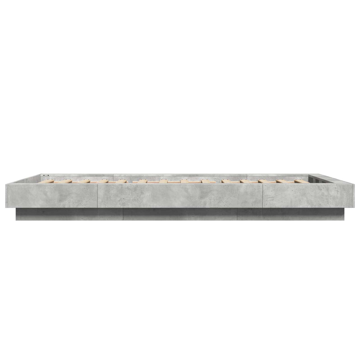 Krevetna konstrukcija s LED svjetlom Betonska siva 80 x 200 cm