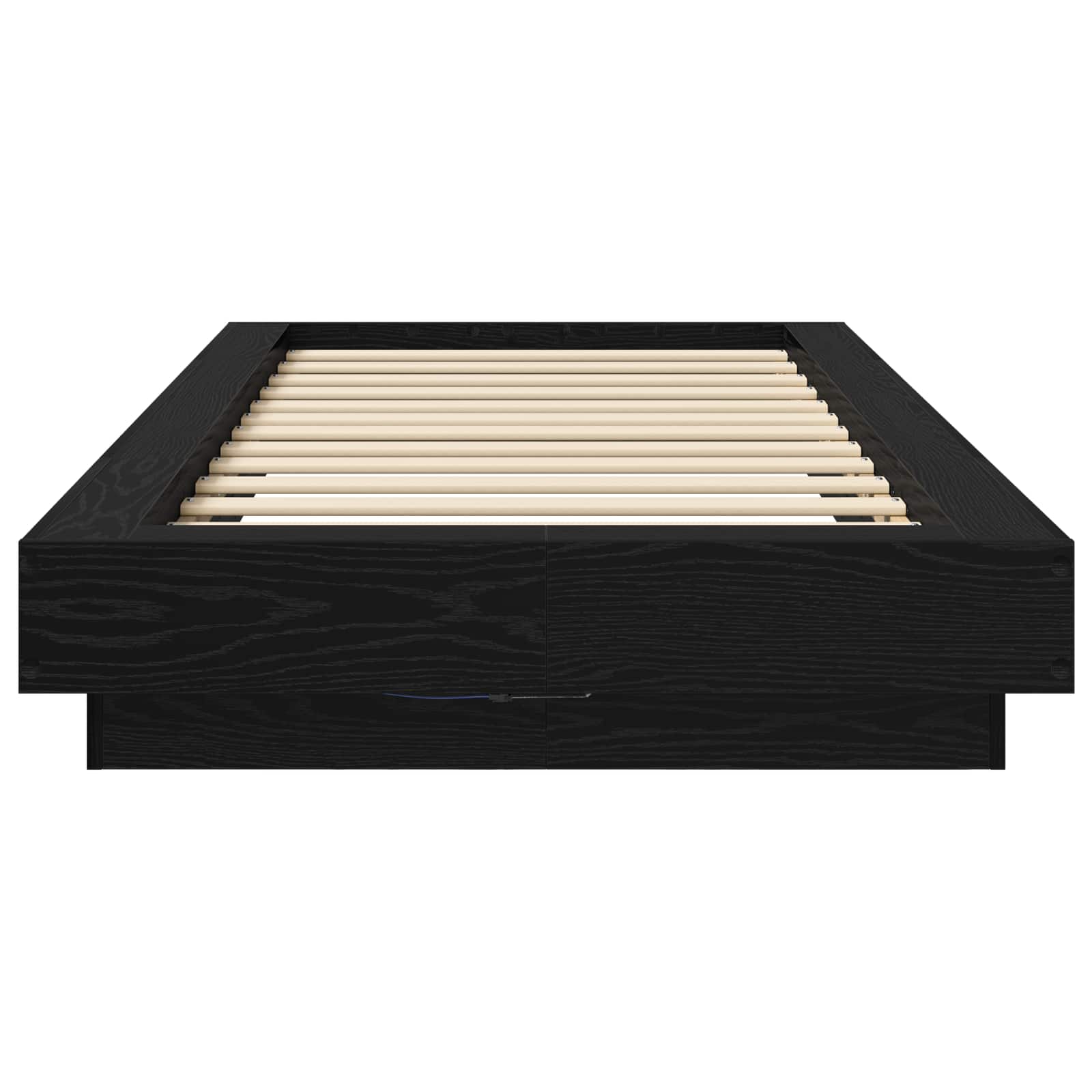 Krevetna konstrukcija s LED svjetlom Crni hrast 80 x 200 cm