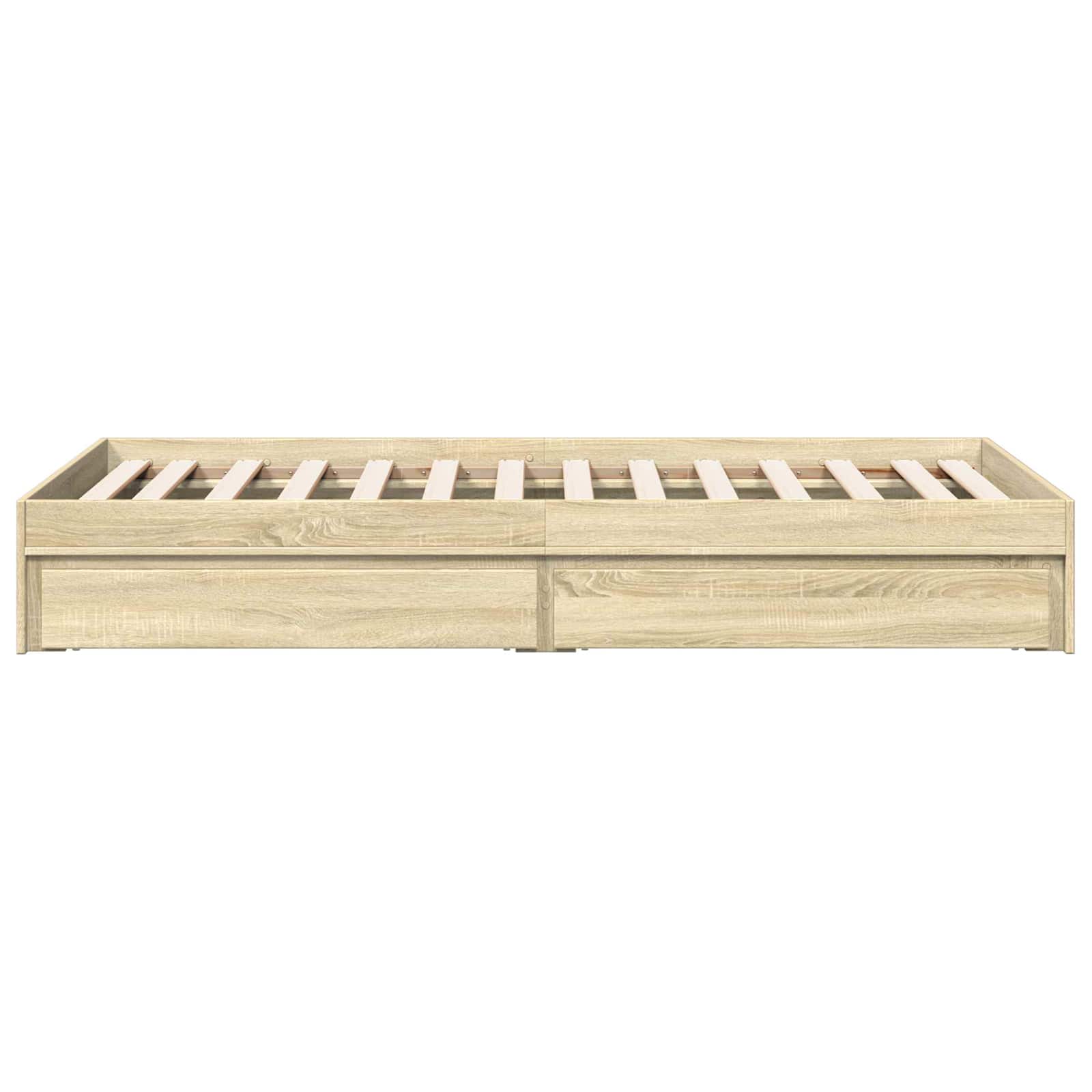 Okvir kreveta s pohranom s ladicama Hrast sonoma 80 x 200 cm