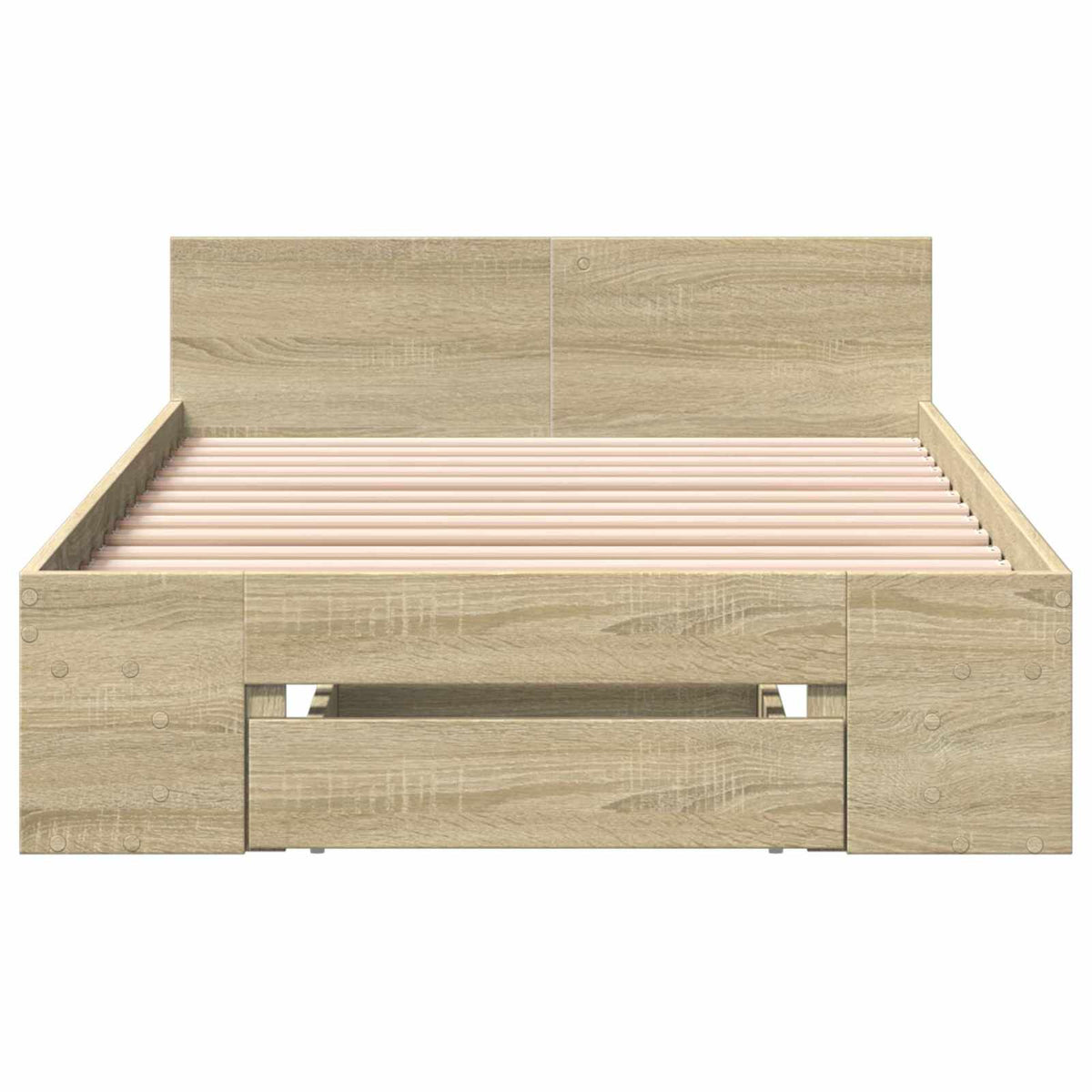 Okvir kreveta s pohranom s ladicama Hrast sonoma 80 x 200 cm