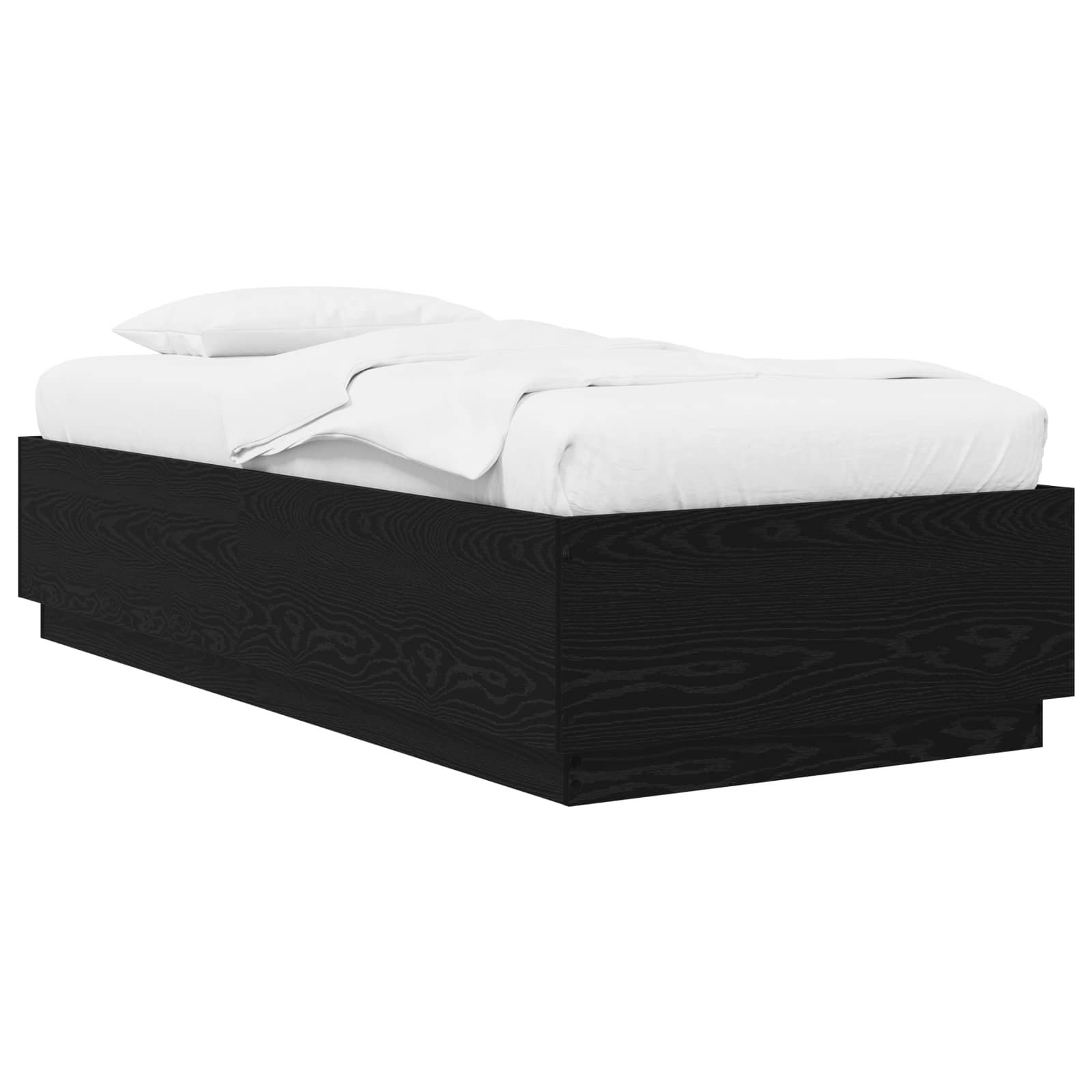 Krevetna konstrukcija Crni hrast 80 x 200 cm Konstruirano drvo