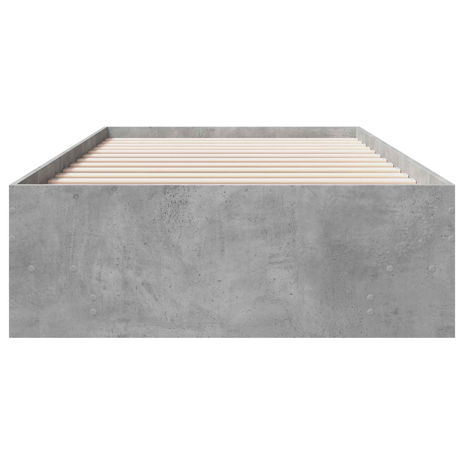Krevetna konstrukcija s policom Betonska siva 80 x 200 cm
