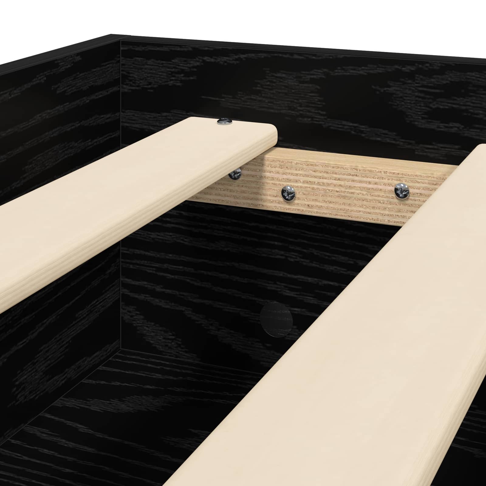 Krevetna konstrukcija Crni hrast 80 x 200 cm Konstruirano drvo